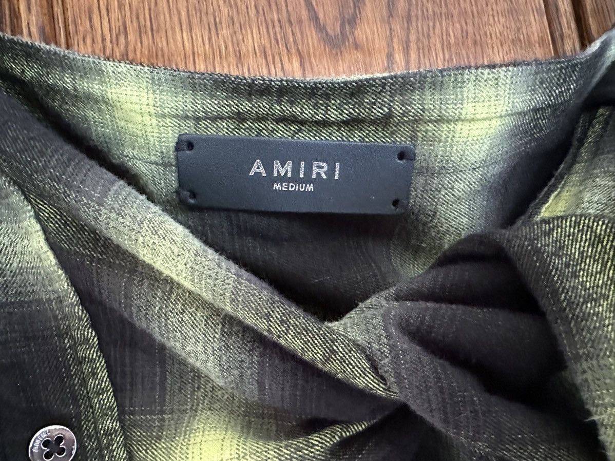 Amiri SS19 Amiri raw hem flannel waist wrap shirt Size ONE SIZE - 15 Thumbnail