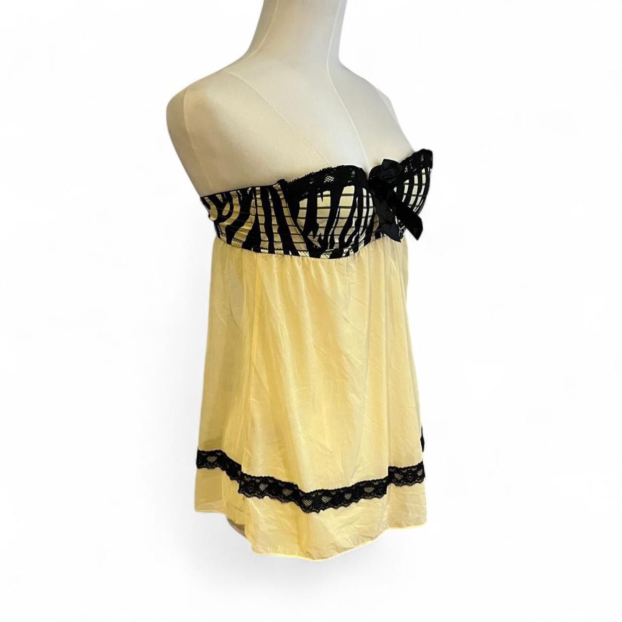 Other Vtg y2k mcbling strapless open-back babydoll lingerie top🐝 Size M / US 6-8 / IT 42-44 - 2 Thumbnail