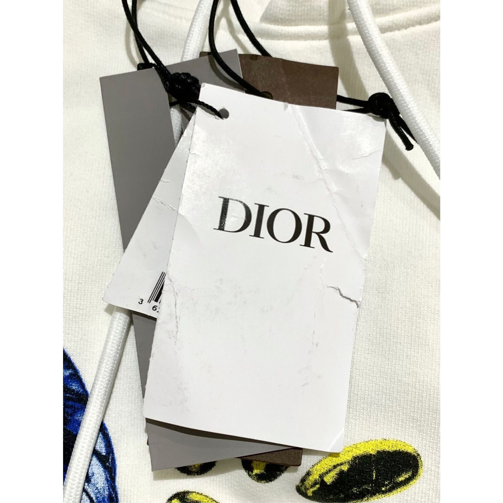 Dior Dior X Travis Scott Co-Branded Logo Print White Hoodie L Size L / US 10 / IT 46 - 2 Thumbnail