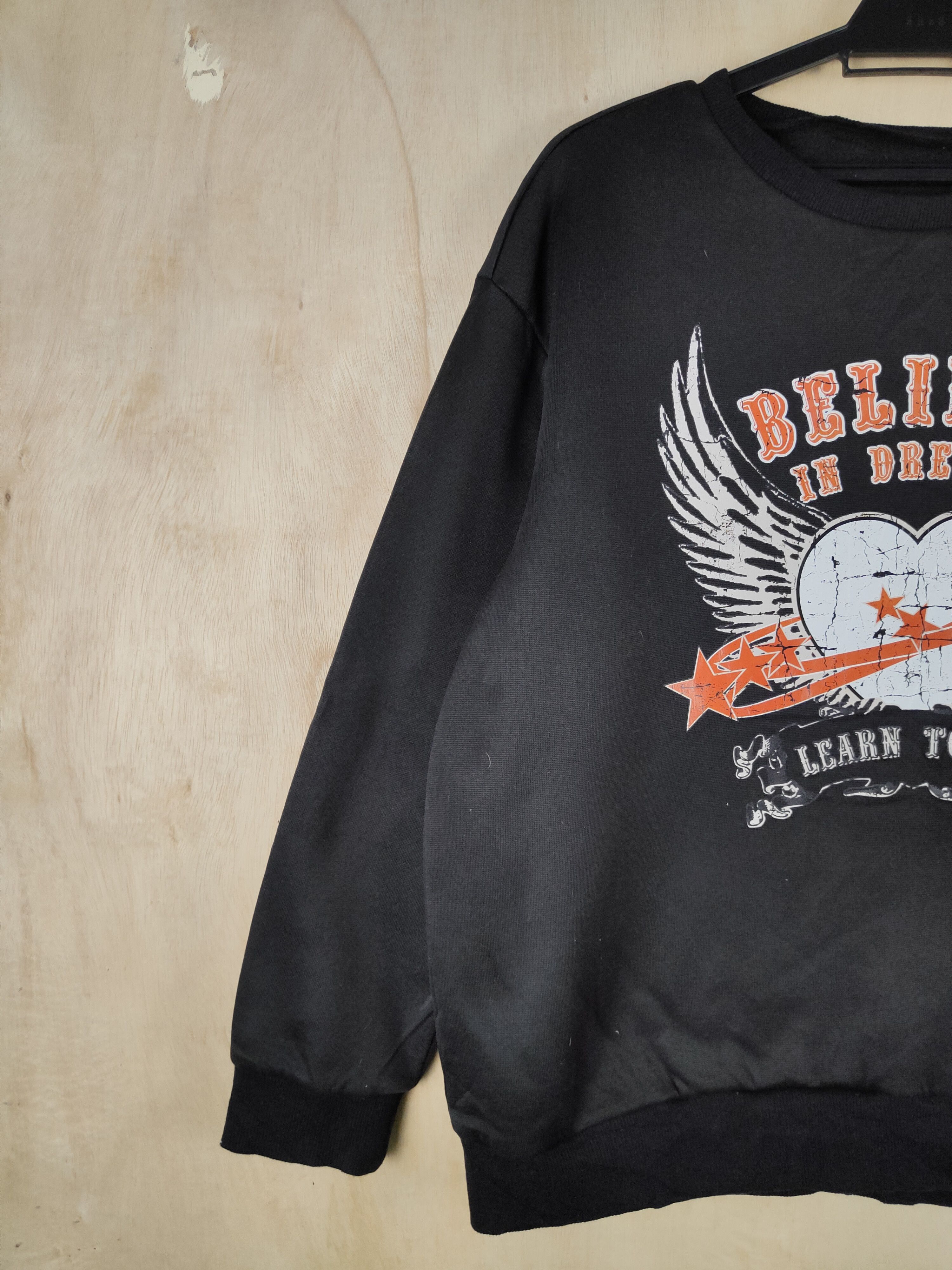 Japanese Brand × Vintage Shein Black Sweatshirts #S2557 Size US L / EU 52-54 / 3 - 4 Thumbnail