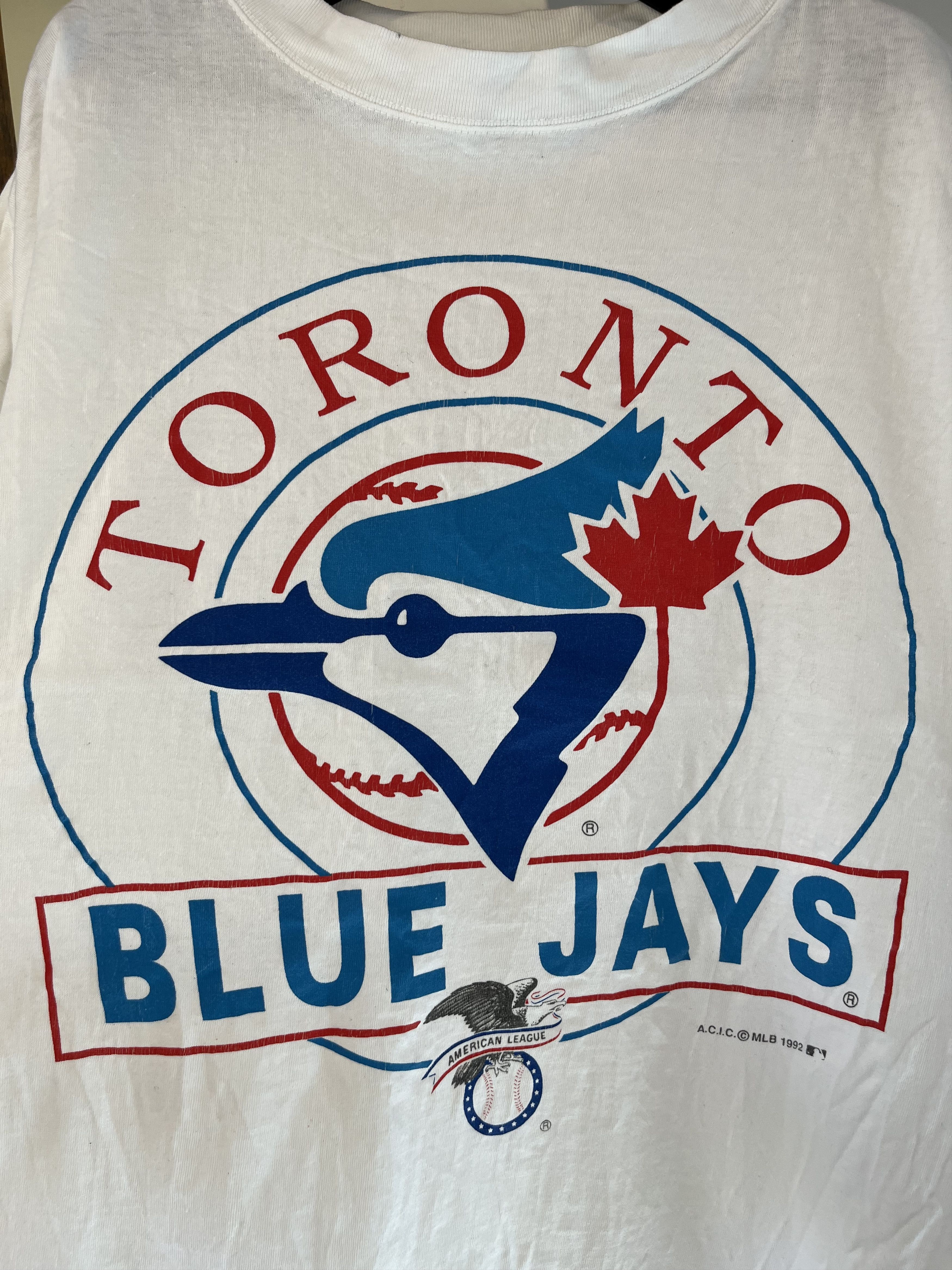 MLB × Vintage 1992 Toronto Blue Jays MLB Canada USA Size US XL / EU 56 / 4 - 3 Thumbnail