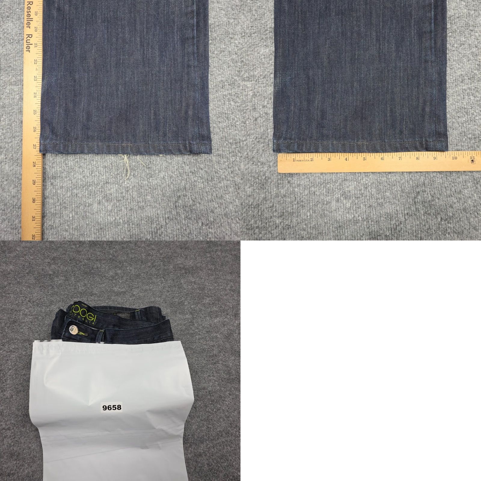 Coogi VINTAGE COOGI Jeans Baggy Wide Leg Men's 36 x 34 Dark Wash Y2K Hip Hop Leather Cotton Denim Logo Embroidered Pockets Mens Size US 36 / EU 52 - 11 Thumbnail