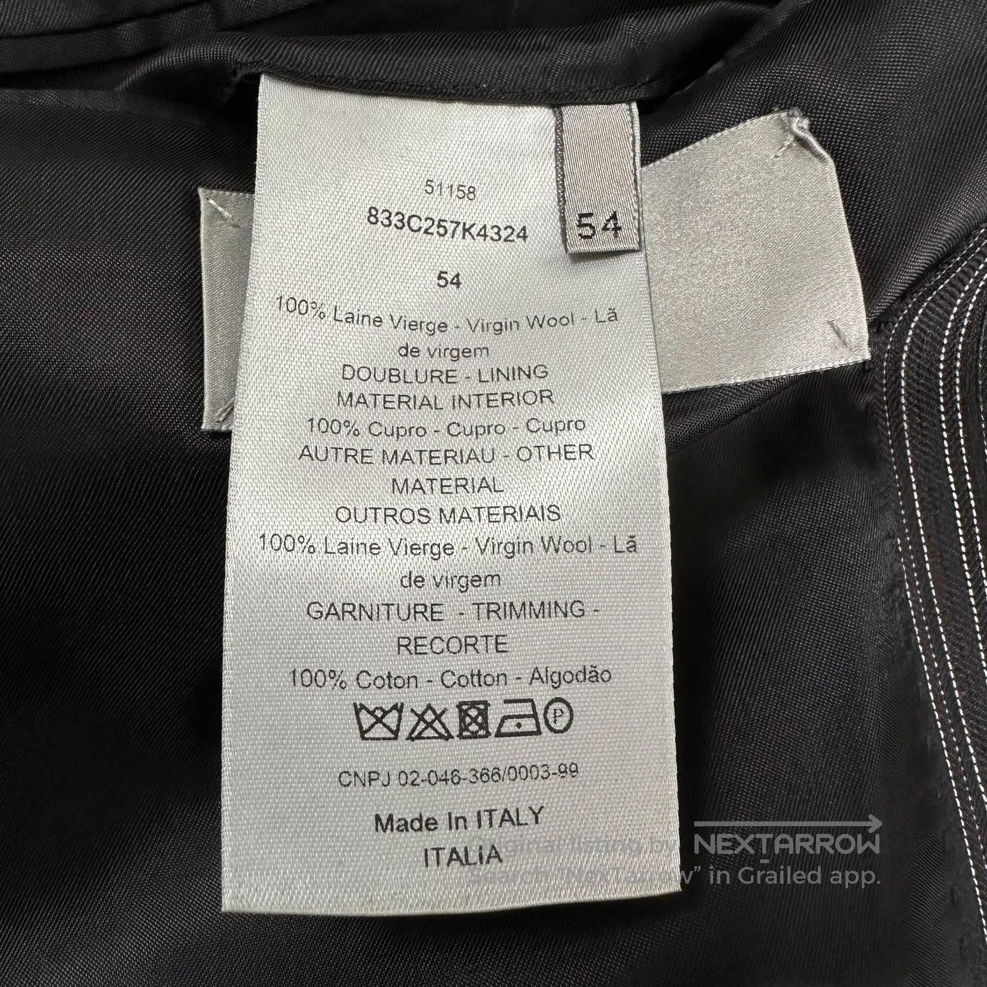 Dior Dior Homme 2018FW Striped Silver Badge Suit. Size US L / EU 52-54 / 3 - 6 Thumbnail