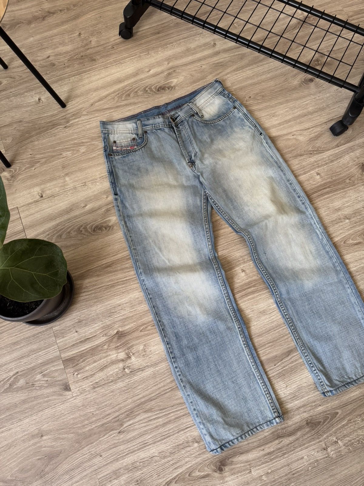 Diesel × Japanese Brand × Vintage Vintage Y2K Diesel Japanese Style Dragon Wash Denim Jeans Size US 34 / EU 50 - 6 Thumbnail