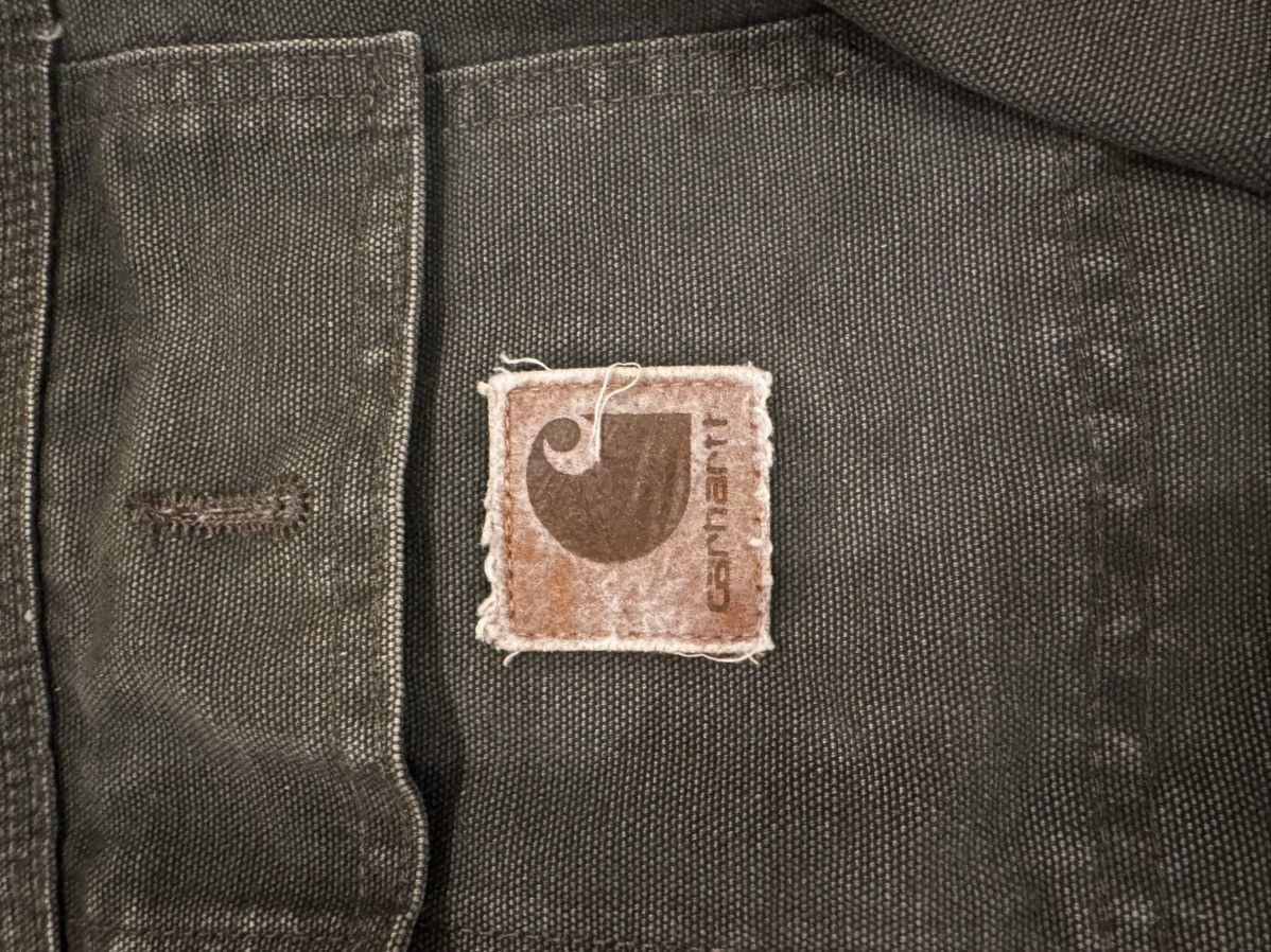 Carhartt Vintage USA Made Carhartt Green Duck Canvas workwear Jacket Size US XL / EU 56 / 4 - 2 Thumbnail