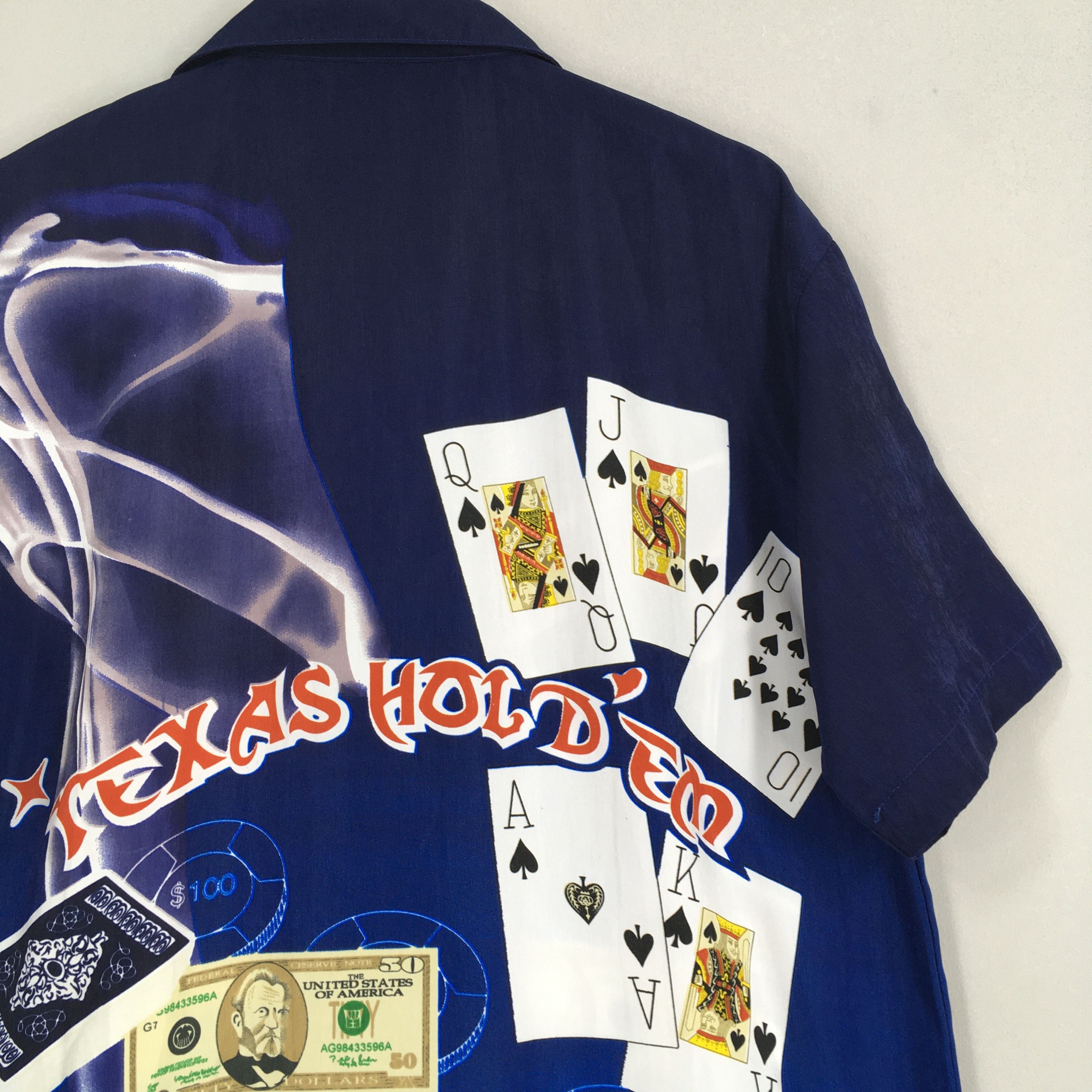 Other Vintage 90s King Casino Texas Hold'em Poker Shirt Medium Size US M / EU 48-50 / 2 - 7 Thumbnail