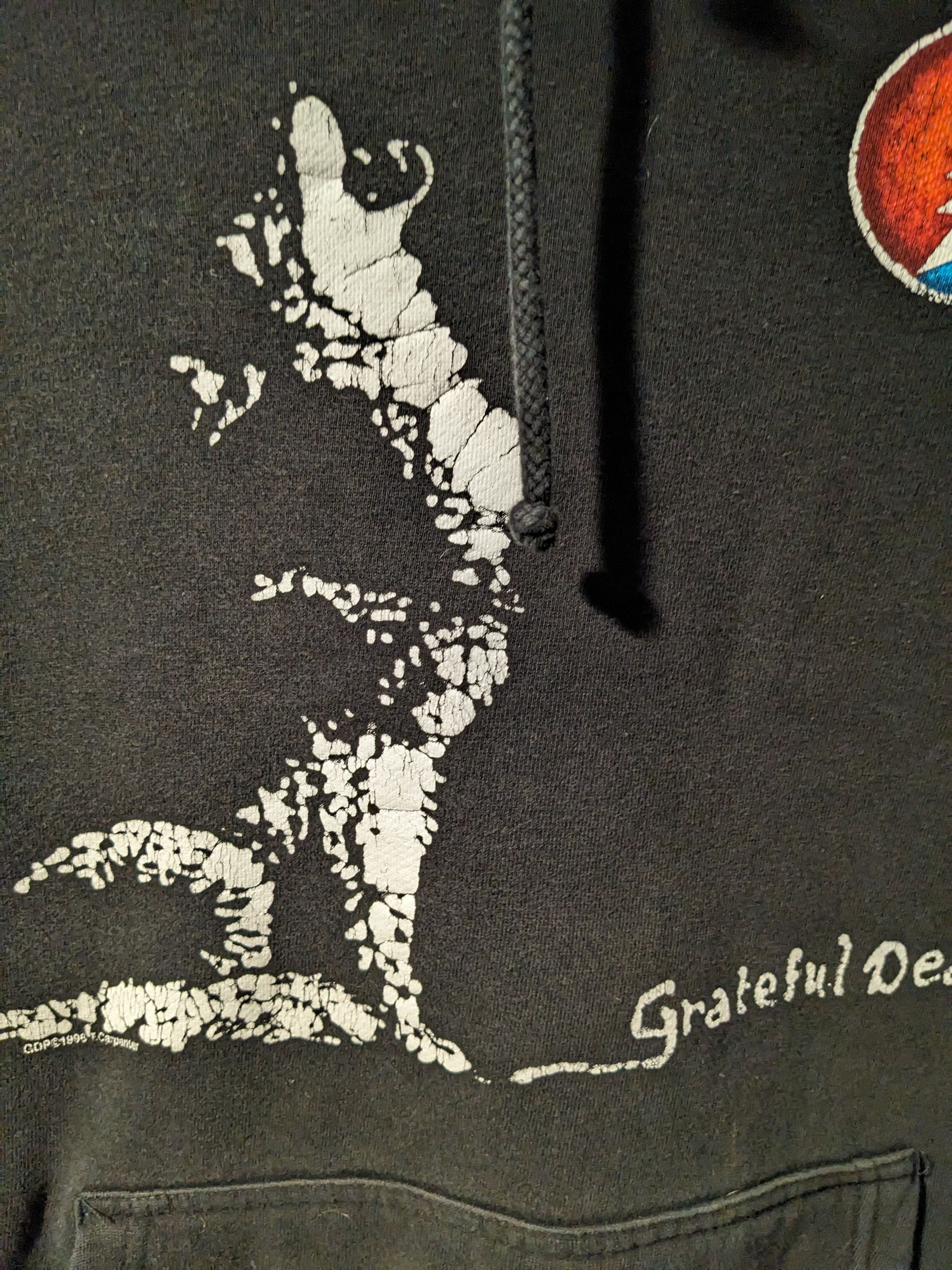 Grateful Dead × Vintage Vintage 1996 Grateful Dead Howling Wolf Animal Hoodie Size US XL / EU 56 / 4 - 2 Thumbnail
