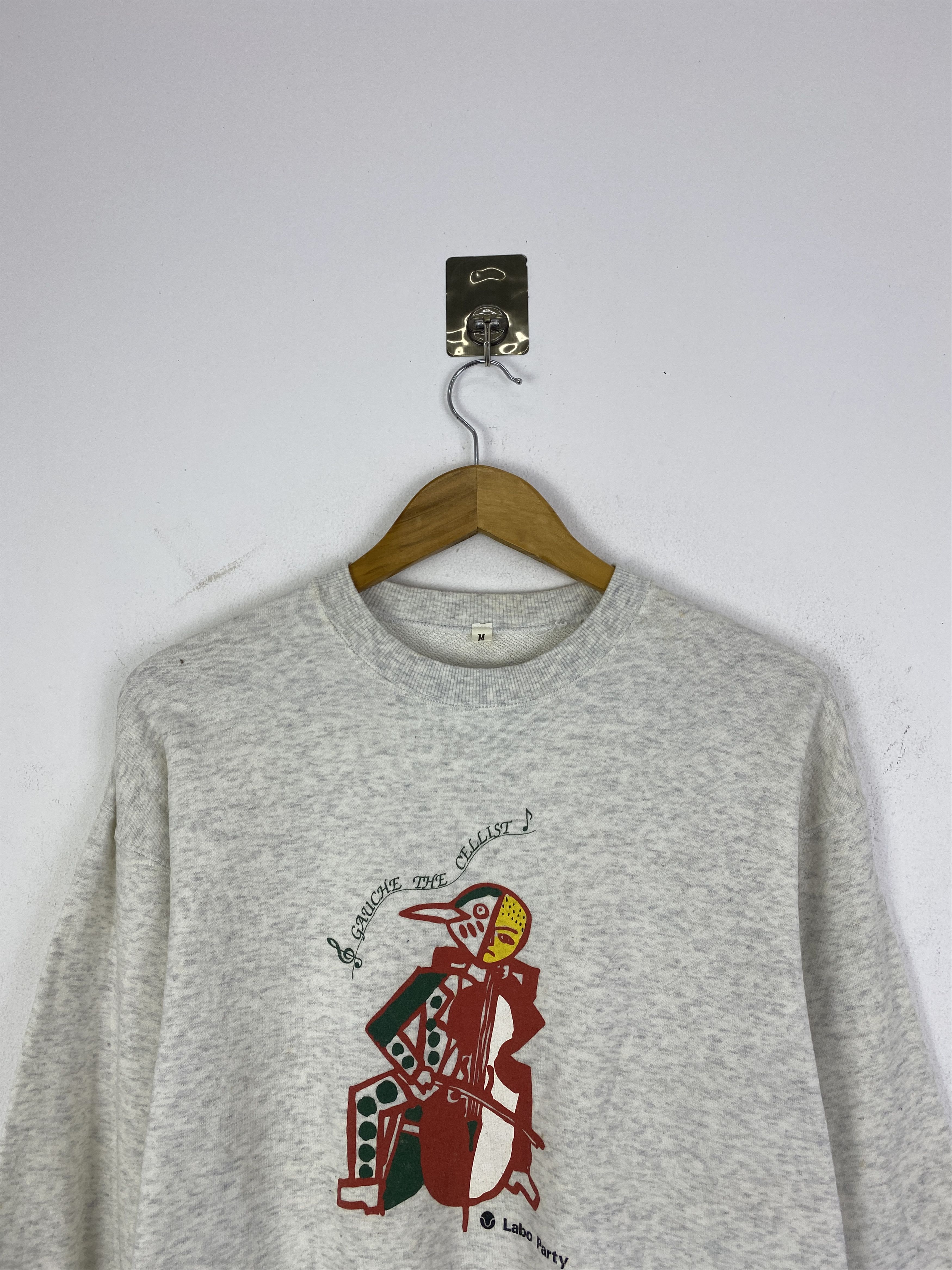 Vintage Vintage 90s Labo Party Playing Viola Sweatshirt SH0243 Size US M / EU 48-50 / 2 - 2 Thumbnail