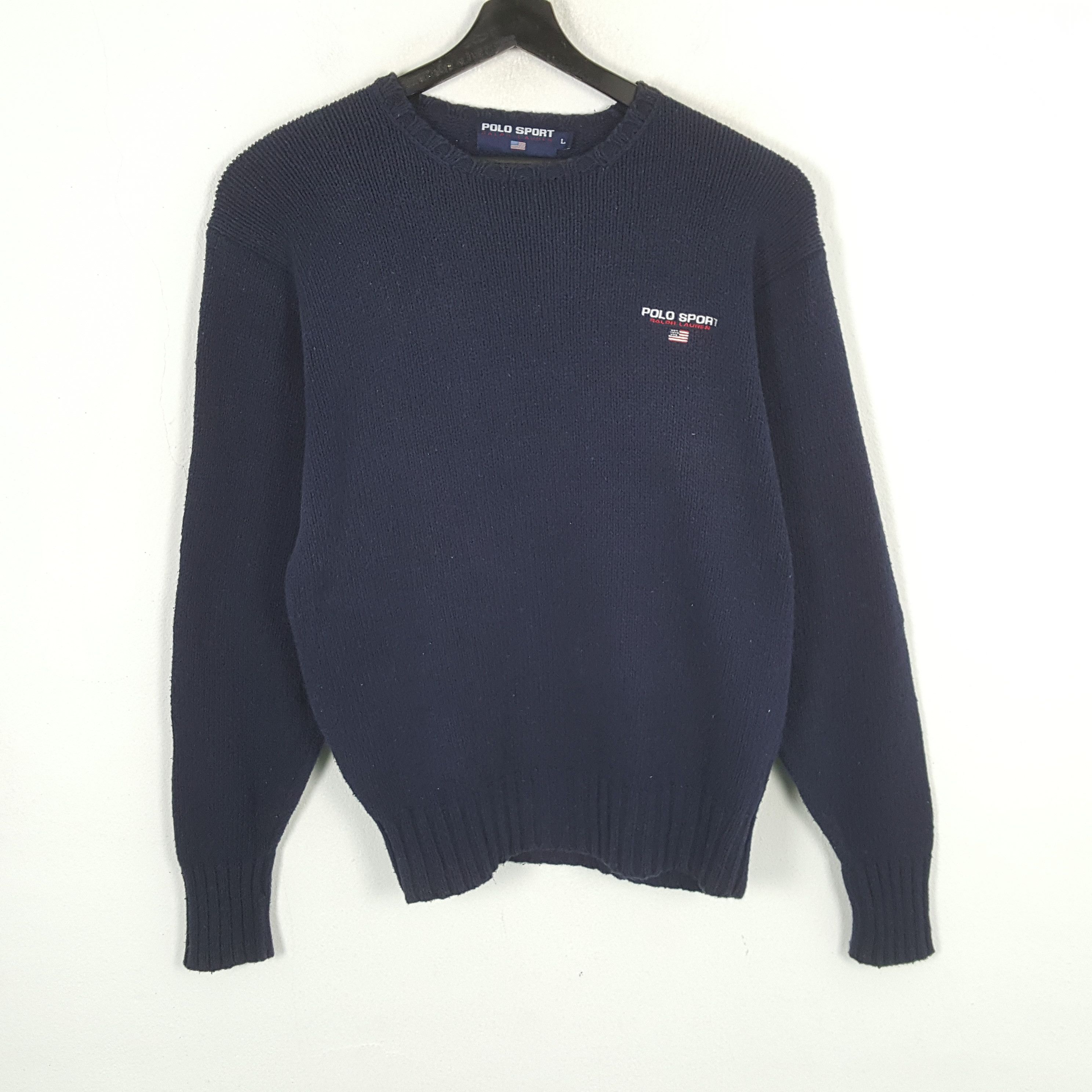 Polo Ralph Lauren × Vintage POLO SPORT RALPH LAUREN Knitwear Sweatshirt Size US L / EU 52-54 / 3 - 1 Thumbnail