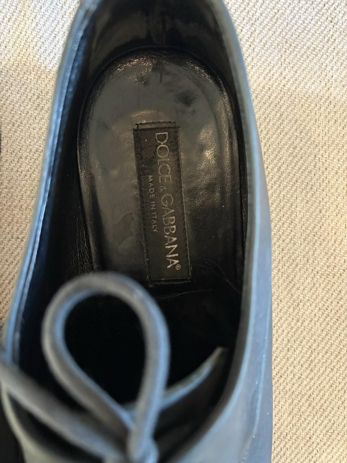Dolce & Gabbana VTG Dolce & Gabbana Gray Derby Dress Shoes Italy Mens 8.5 Size US 8.5 / EU 41-42 - 6 Thumbnail