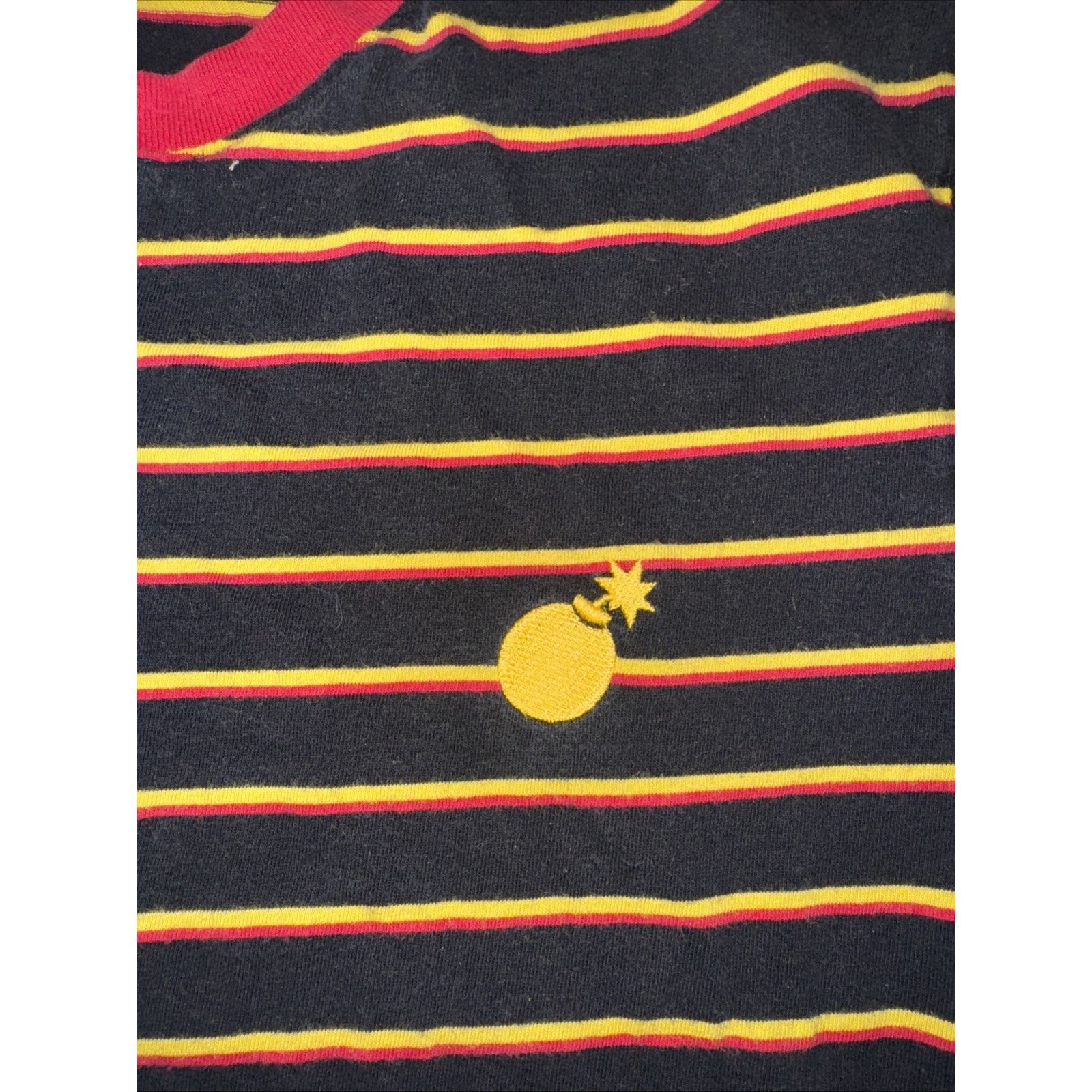The Hundreds × Vintage The Hundreds Striped T-Shirt Black Medium 18x26 Size US M / EU 48-50 / 2 - 2 Thumbnail