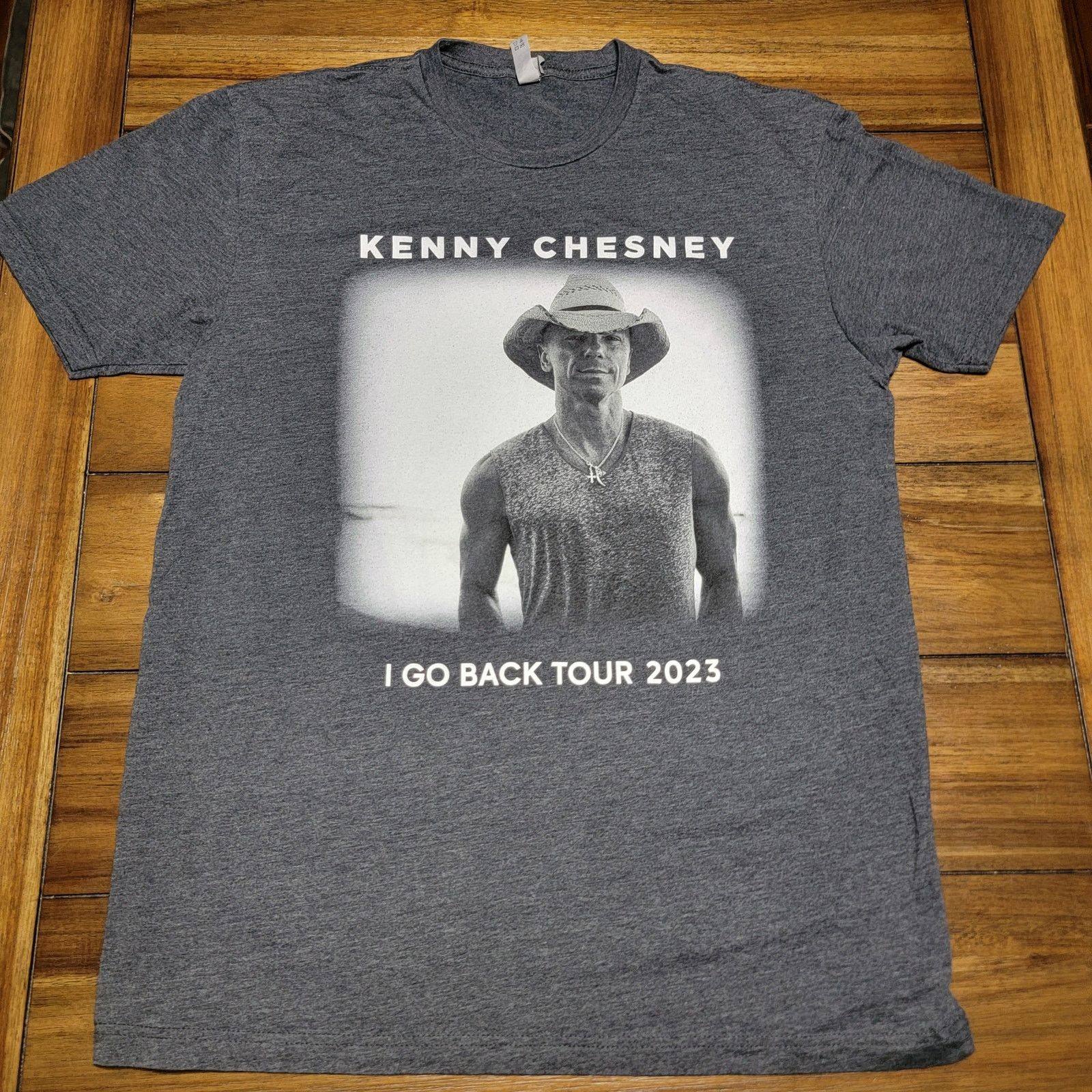 Next Level Apparel Kenny Chesney Unisex Tee (NLA) "I Go Back Tour 2023" - Large Size L / US 10 / IT 46 - 1 Thumbnail