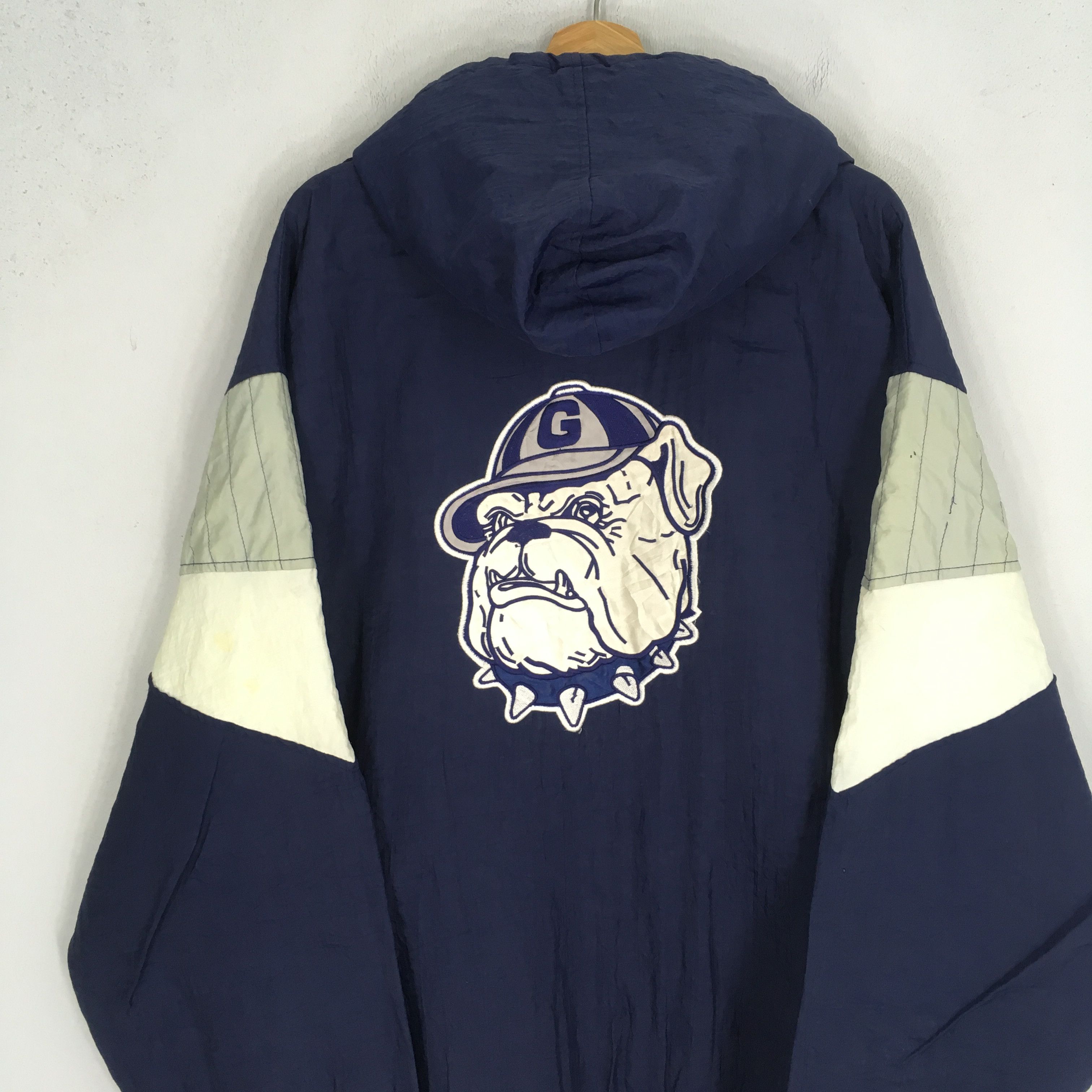 Starter Vintage 90s Georgetown Hoyas Ncaa Hoyas Bulldogs Bomber Size US XL / EU 56 / 4 - 15 Thumbnail