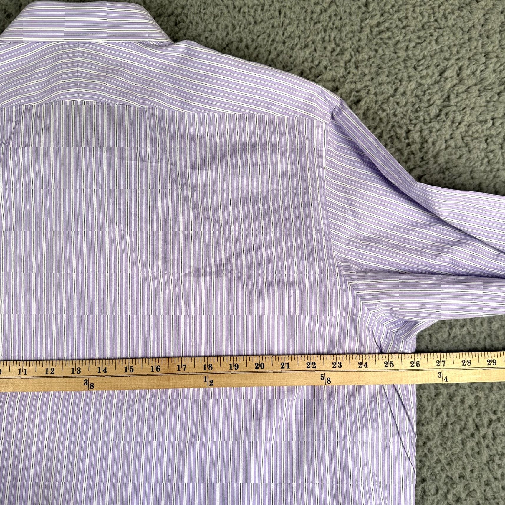 Brooks Brothers Brooks Brothers Madison Dress Shirt Mens 17.5 Striped Button Up Oxford Shirt Size 46R - 6 Thumbnail