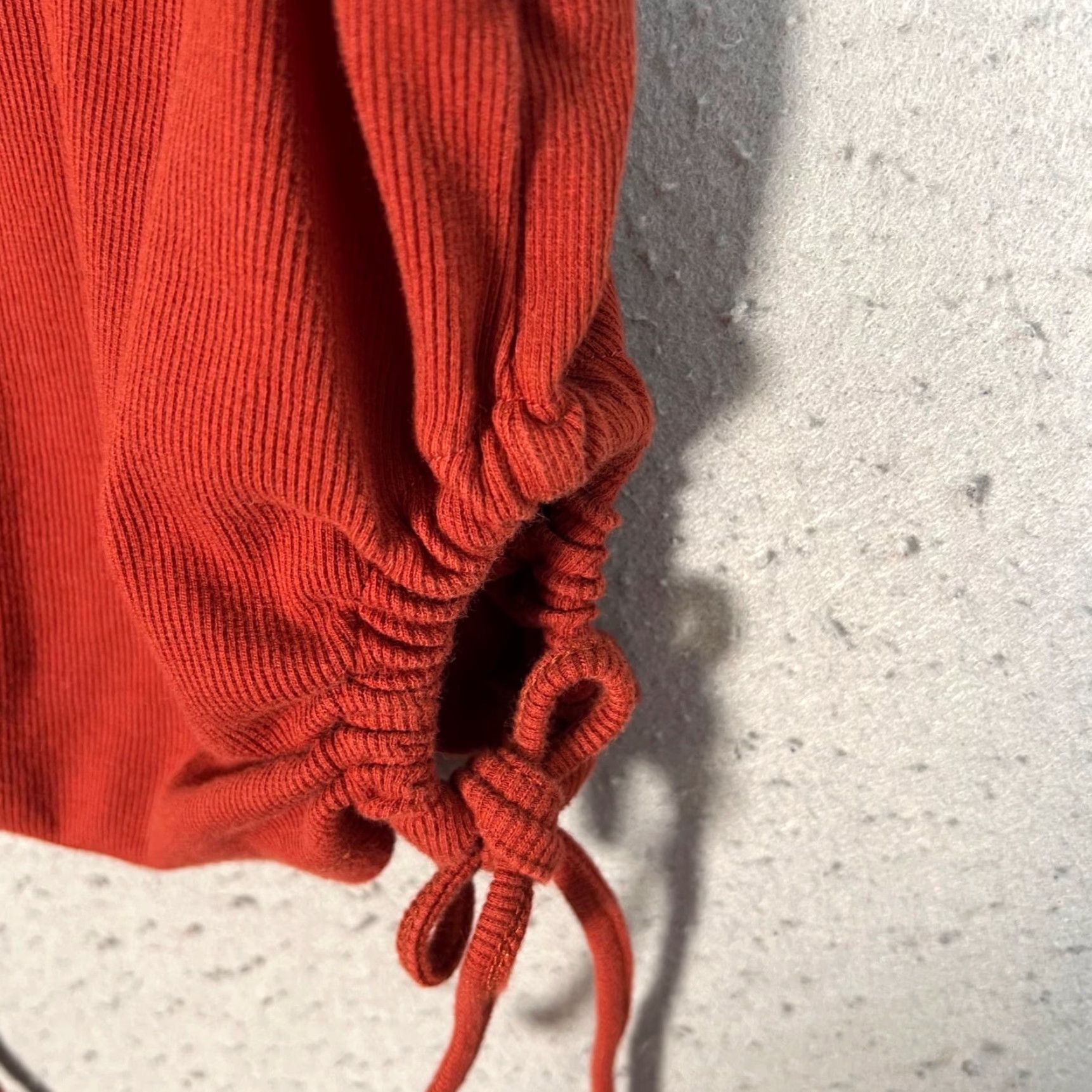 Vintage Pull & Bear Womens Small Red Sleeveless Tank Top Side Ties Cotton Blend Casual Summer Knit Shirt Size S / US 4 / IT 40 - 7 Thumbnail