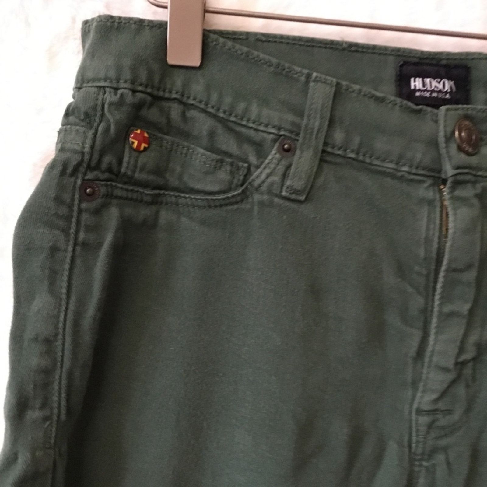 Hudson Hudson Green Super Skinny Jeans Size 28" / US 6 / IT 42 - 3 Thumbnail