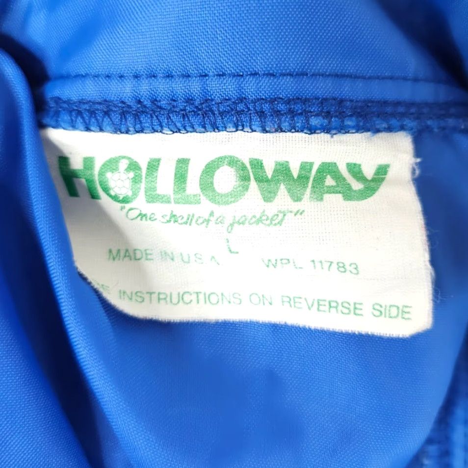 Holloway VINTAGE Holloway Windbreaker Jacket Mens Size L Blue 80s USA Size US L / EU 52-54 / 3 - 7 Thumbnail
