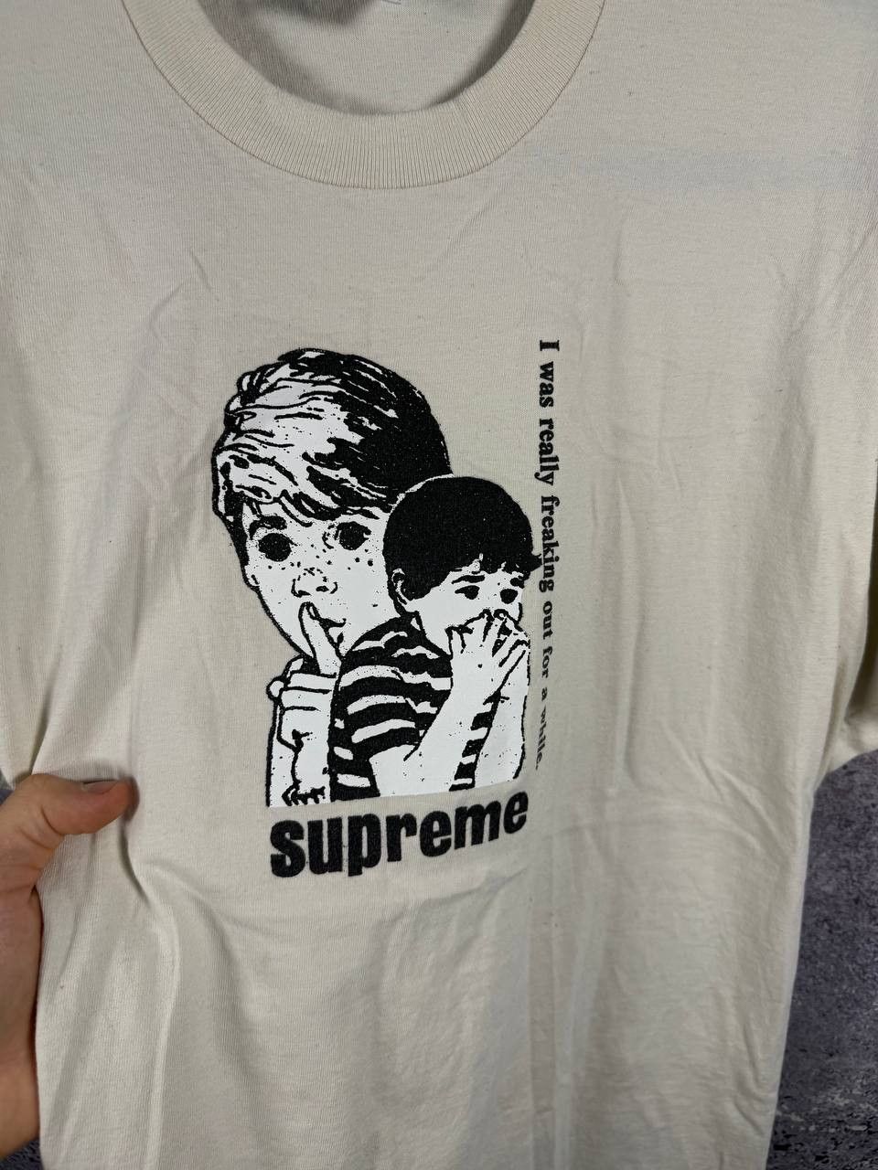 Supreme Supreme Freaking Out Tee Beige Medium Authentic Streetwear Size US M / EU 48-50 / 2 - 8 Thumbnail