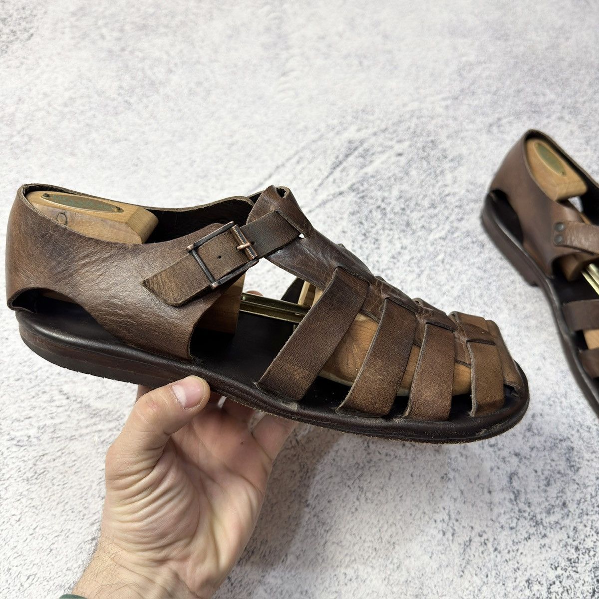 Designer × Handmade Zeha Berlin 812 Mens Sandals size 44 US11 UK10 29cm Size US 11 / EU 44 - 5 Thumbnail