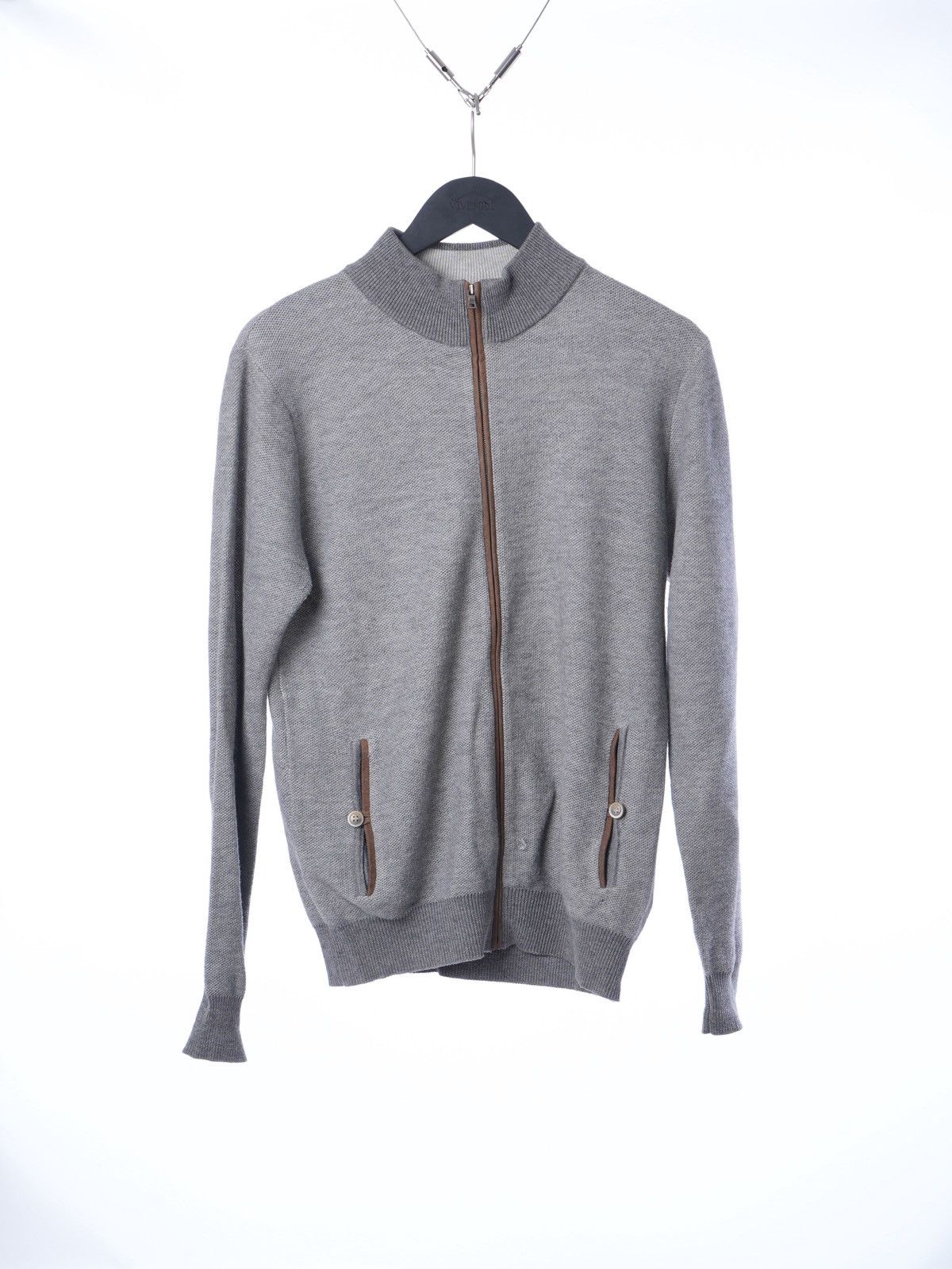 Hackett Hackett Mens Zip Wool Sweater S Size US S / EU 44-46 / 1 - 1 Thumbnail
