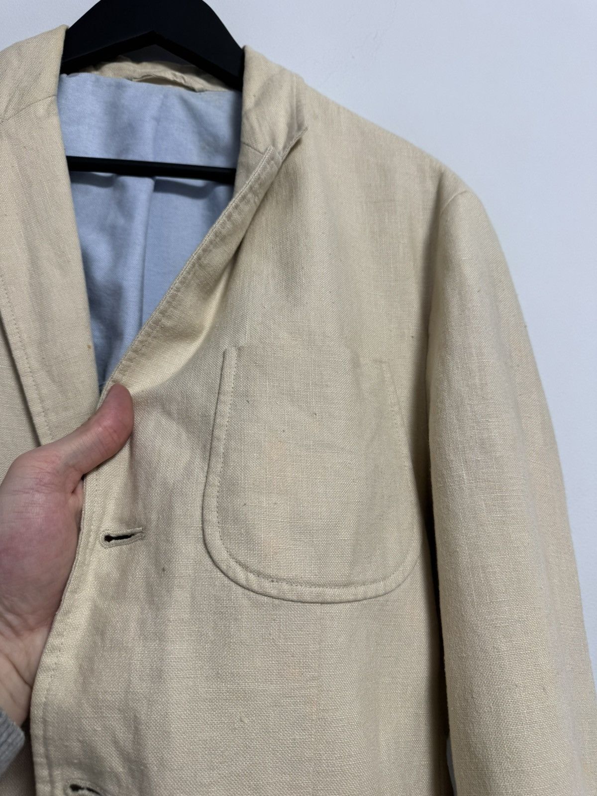 Polo Ralph Lauren Polo Ralph Lauren Blazer Beige Luxury Vintage Size 40R - 11 Thumbnail