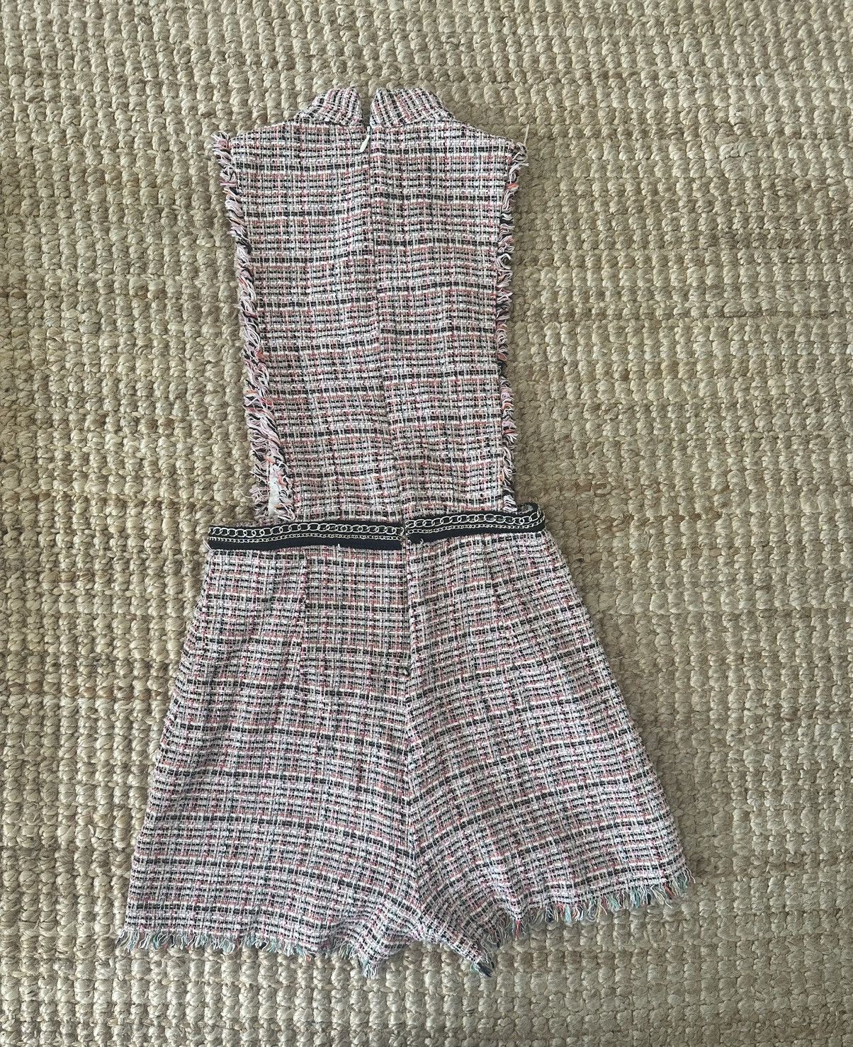 Zara ZARA TWEED ROMPER WITH CHAIN SIZE SMALL Size 27" / US 4 / IT 40 - 8 Thumbnail