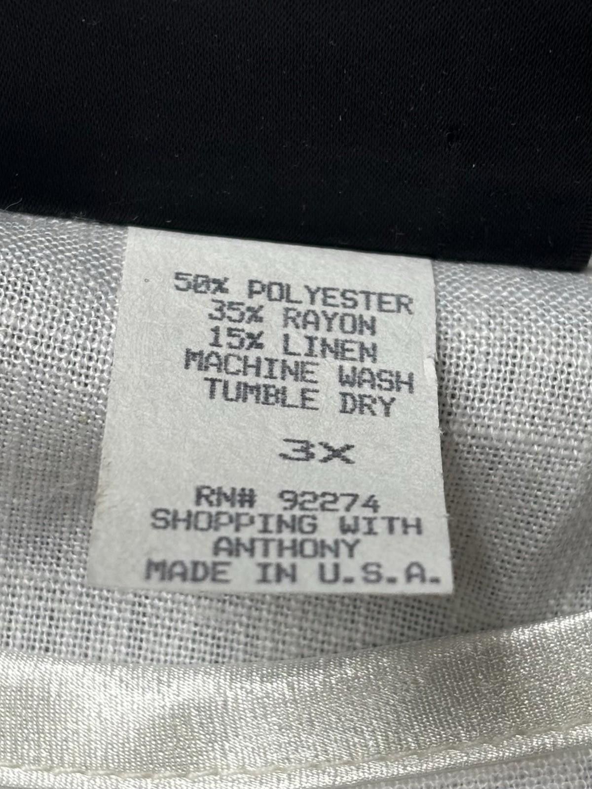 Other 80s Anthony Mark Hankins Tank Top Womens 3XL Linen USA Satin Size 3XL / US 20-22 - 9 Thumbnail