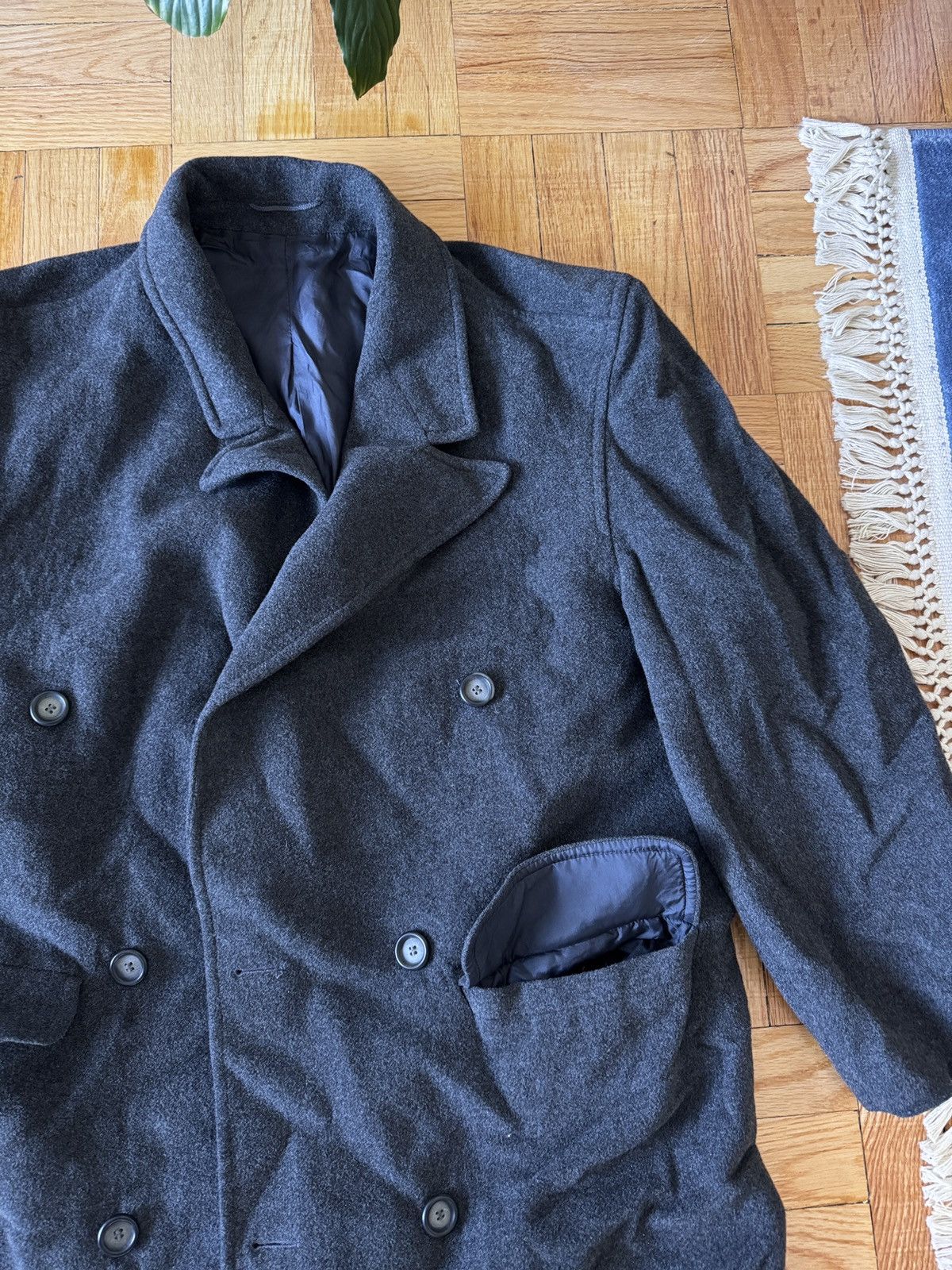 Other Grey double Breasted Car Coat size L Size US L / EU 52-54 / 3 - 2 Thumbnail