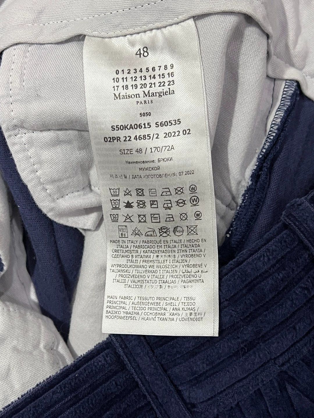 Maison Margiela Maison Margiela Indigo Cotton Chinos 46/48/50 Size 34" / US 12 / IT 48 - 8 Thumbnail
