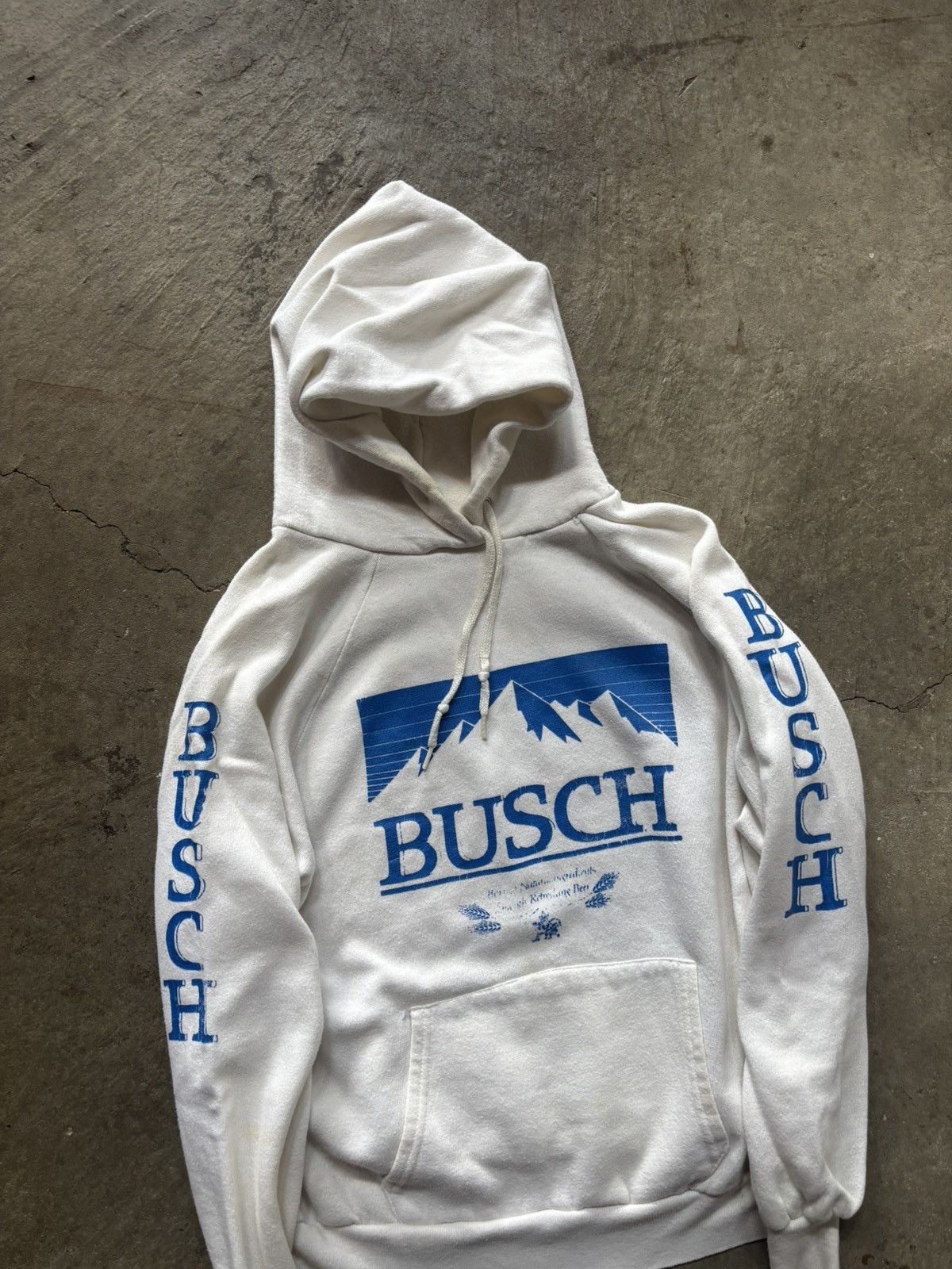Vintage true vintage 70s busch beer hoodie Size US L / EU 52-54 / 3 - 2 Thumbnail