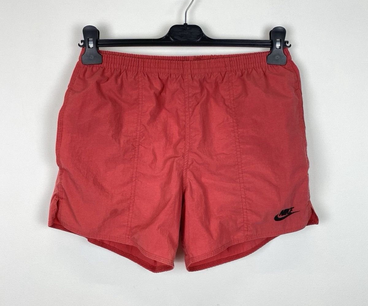 Nike Vintage Nike Shorts Size S Sportswear Red Nylon Top Beach Size US 30 / EU 46 - 1 Thumbnail