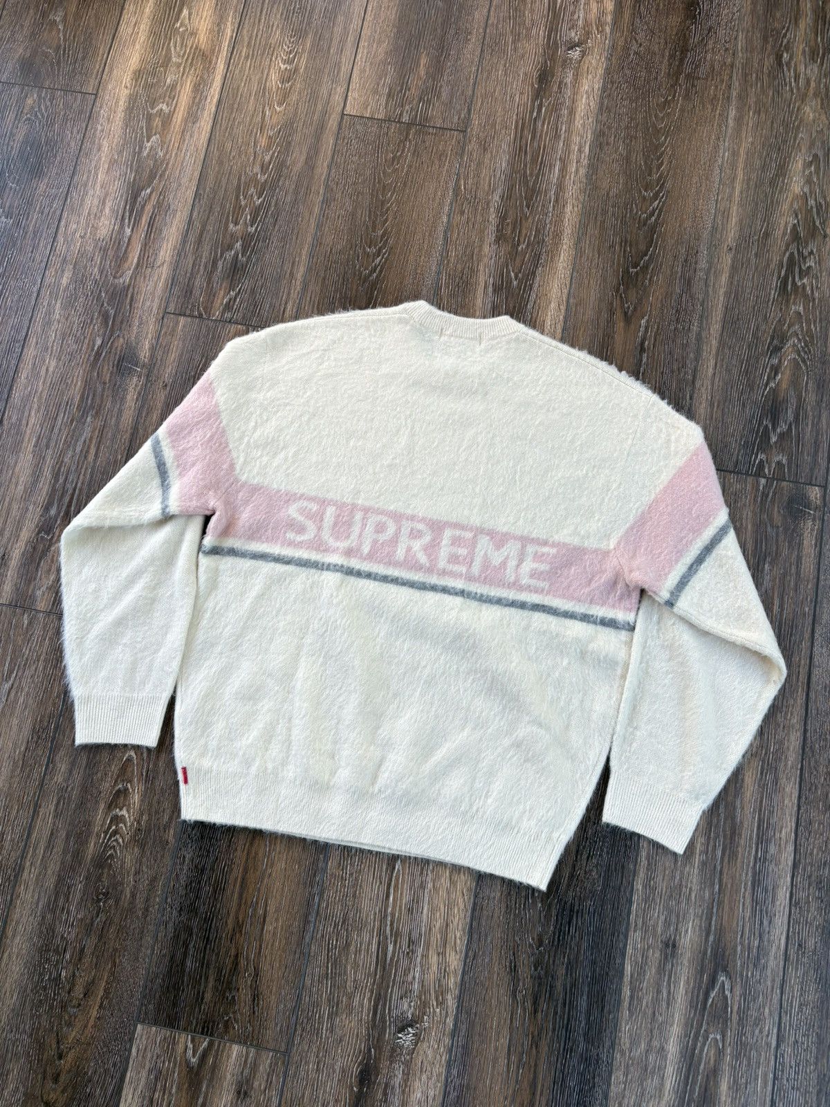 Supreme Supreme Brushed Stripe Crewneck Sweater FW25 | Grailed