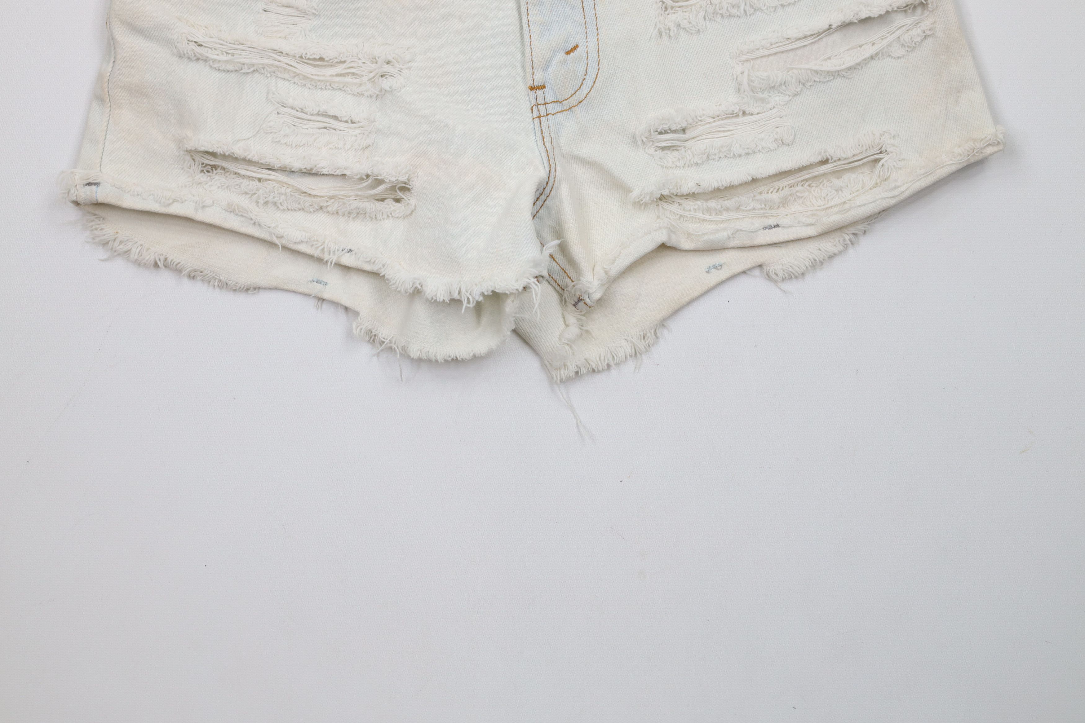 Levi's × Vintage Vintage 90s Levis 550 Cut Off Denim Jean Shorts Jorts USA Size 27" / US 4 / IT 40 - 4 Thumbnail