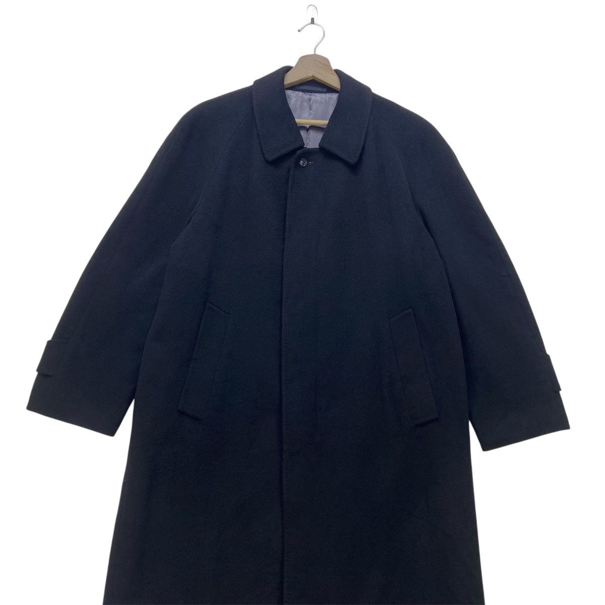 Japanese Brand Vintage Japanese Men’s Circle 100% Pure Cashmere Overcoat Size US M / EU 48-50 / 2 - 2 Thumbnail