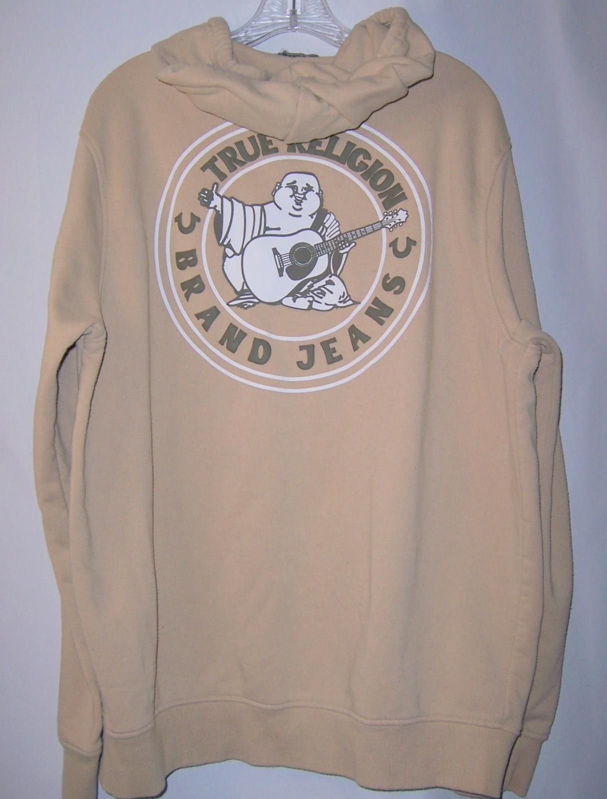 True Religion True Religion Buddha Seal Zip Hoodie - XL - Scuffed Beige Size US XL / EU 56 / 4 - 4 Thumbnail