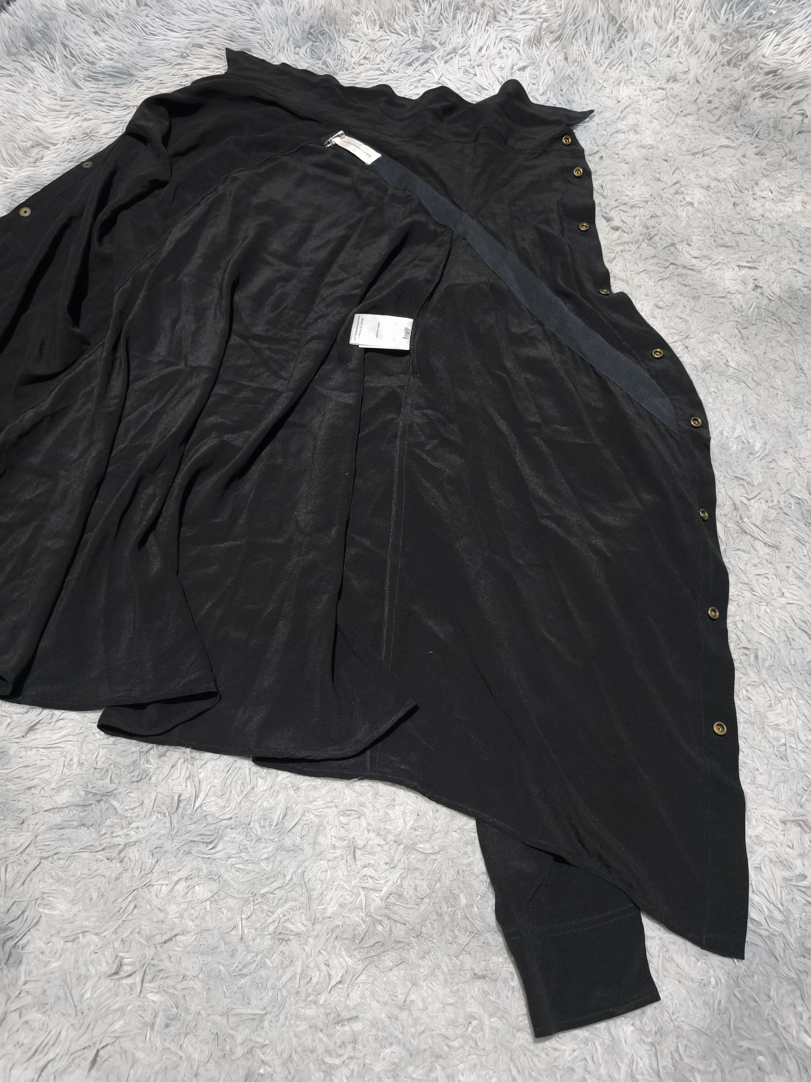 Faith Connexion FAITH CONNEXION Shirt Style Asymmetric Silk Skirt Size 28" / US 6 / IT 42 - 13 Thumbnail