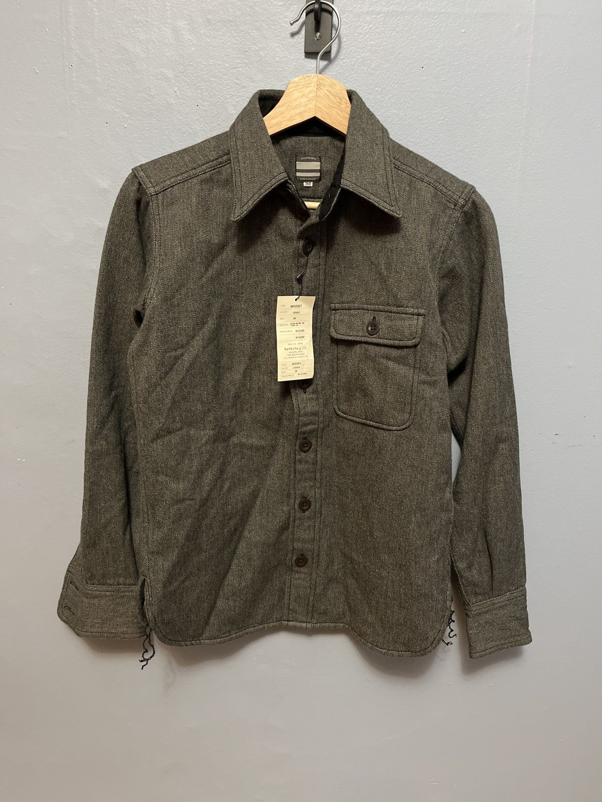 Japanese Brand Momotaro Grey Button-Up Size US XS / EU 42 / 0 - 1 Thumbnail