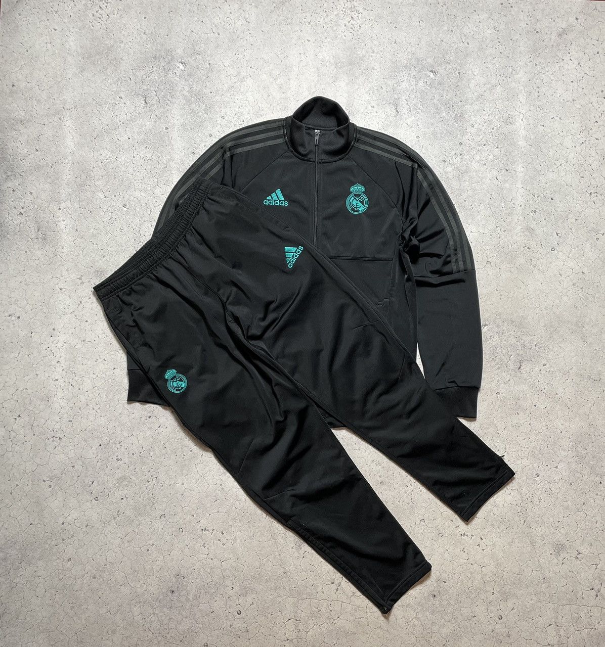 Adidas Vintage Football Track Suit Adidas Real Madrid Pants Jacket Size US M / EU 48-50 / 2 - 1 Thumbnail
