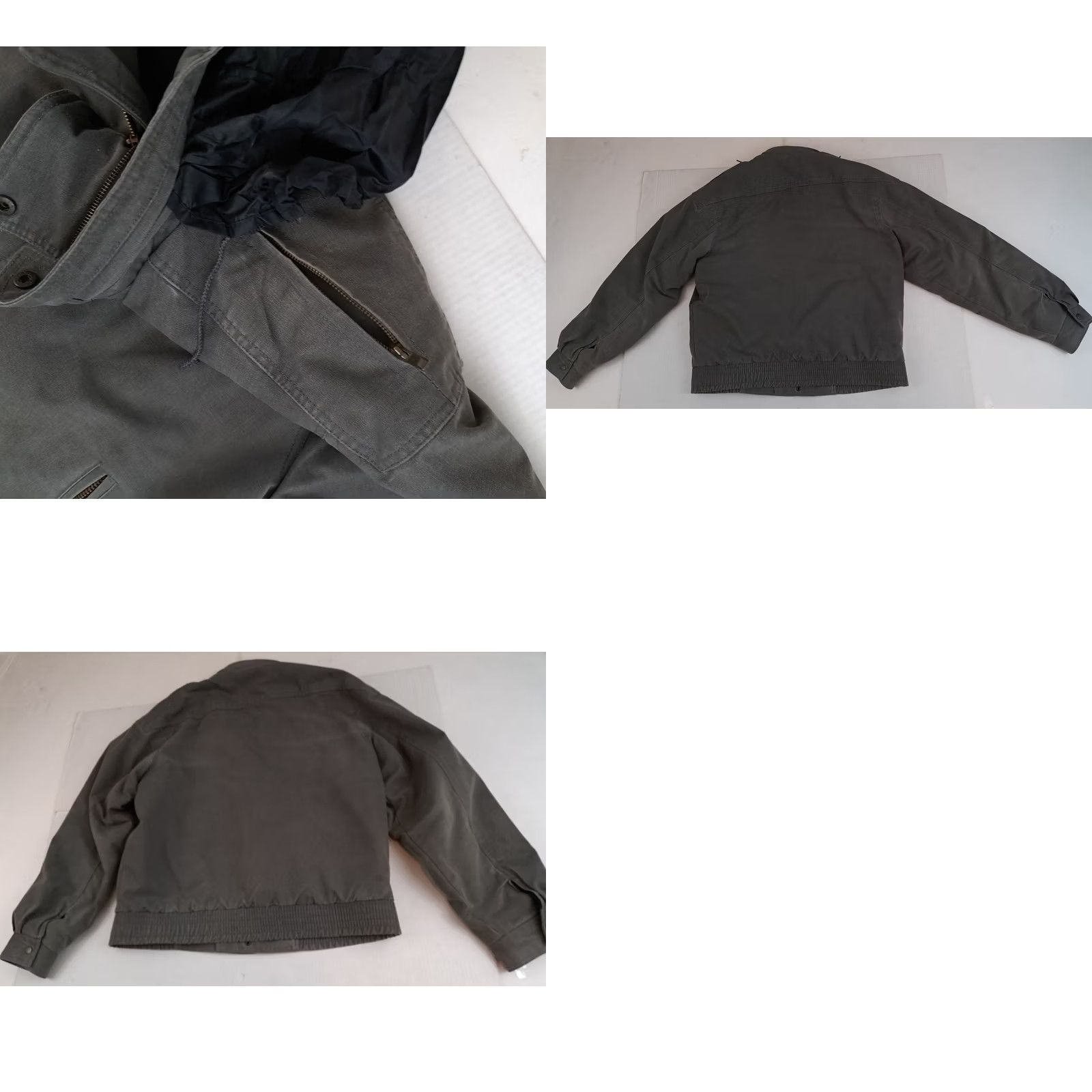 Vintage VINTAGE Chess King Bomber Jacket Gray 80s Full Zip Insulated Mid-Length Men L Size US L / EU 52-54 / 3 - 8 Thumbnail