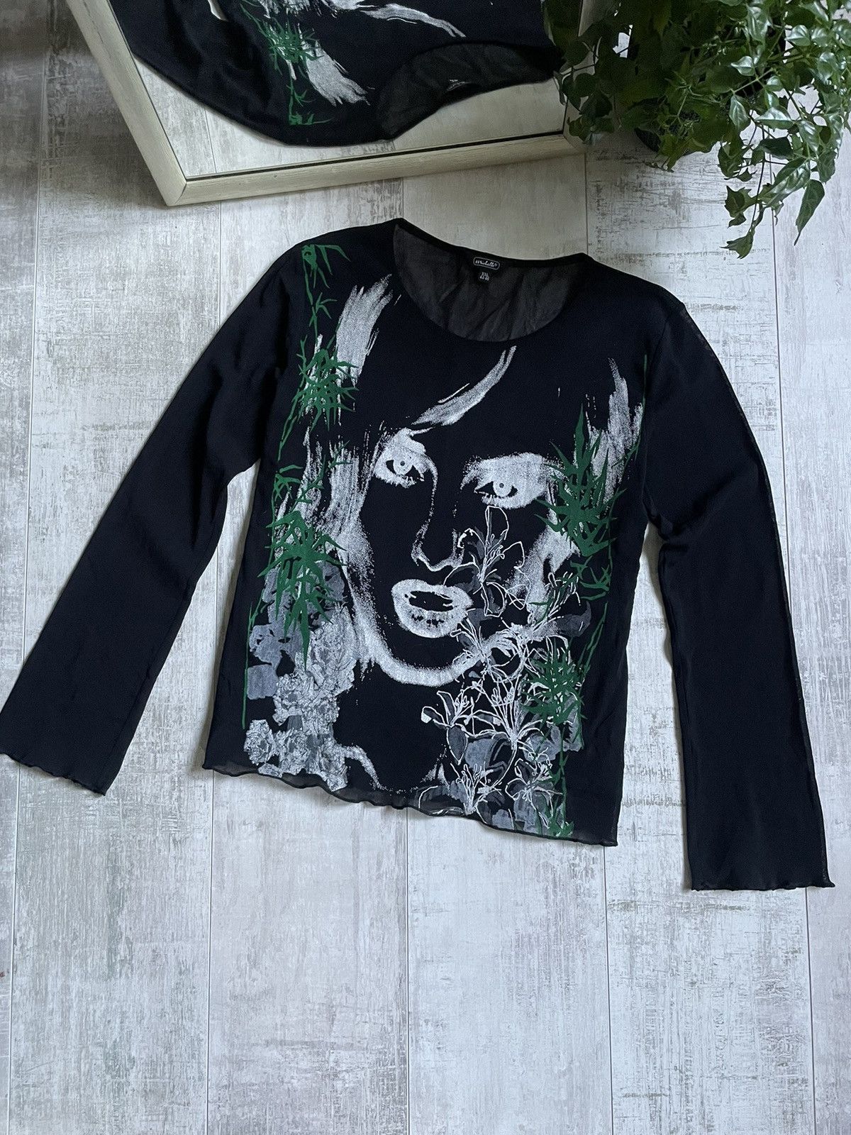 Japanese Brand Opium Vintage Japan Style Hysteric Glamour Mesh Long Sleeve Size XL / US 12-14 / IT 48-50 - 2 Thumbnail