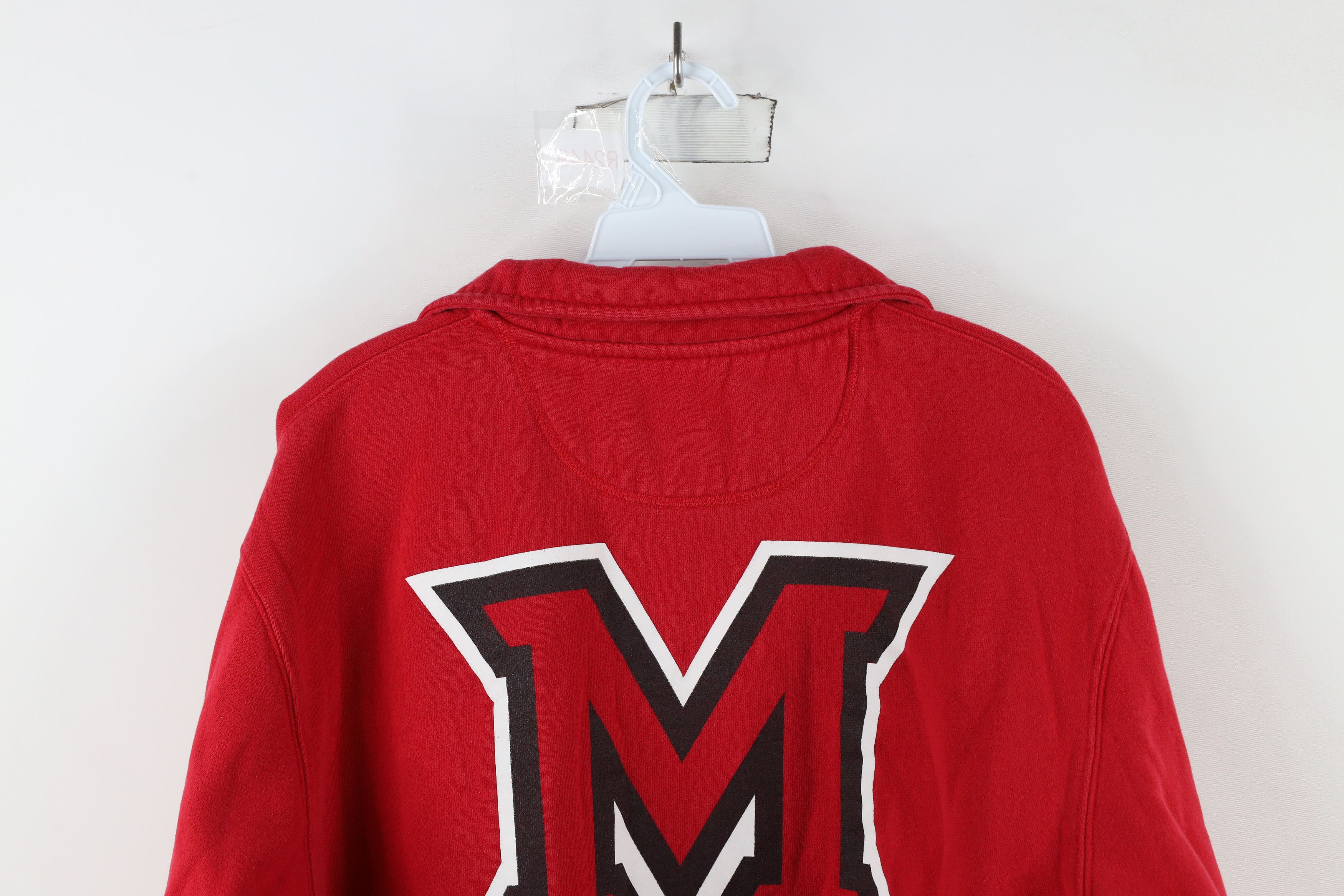 Vintage Vintage 90s University Ohio Half Zip Pullover Sweatshirt Red Size US L / EU 52-54 / 3 - 10 Thumbnail
