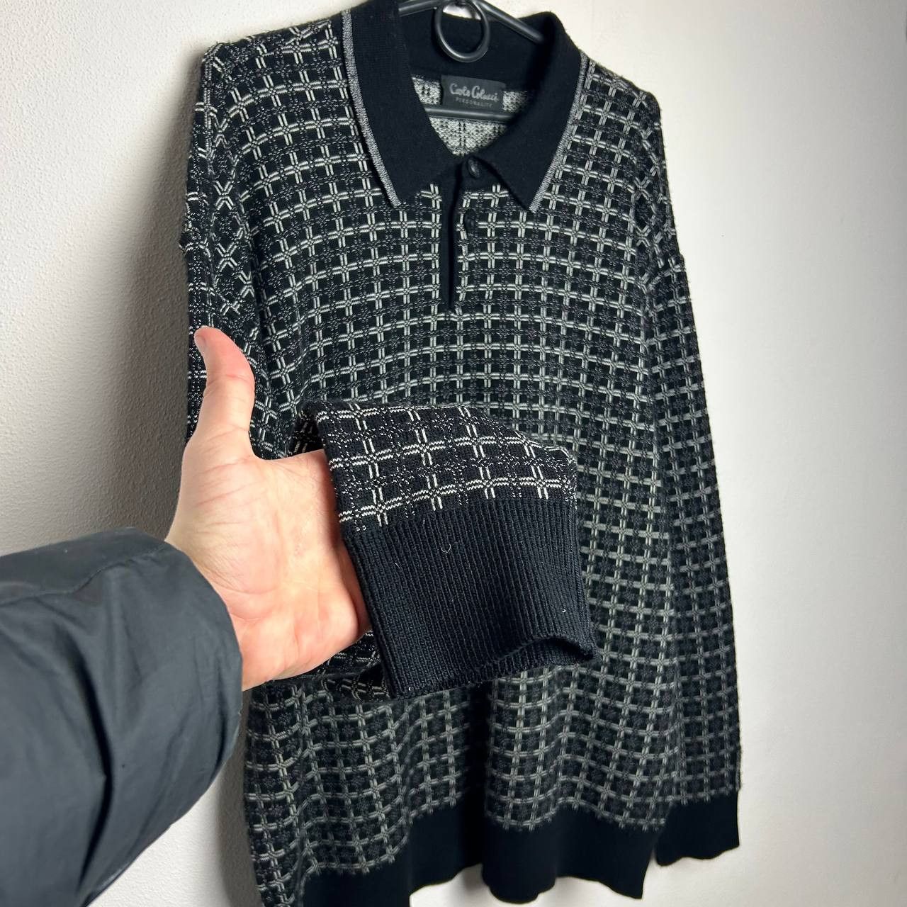 Carlo Colucci Vintage Carlo Colucci Graphic luxury streetwear sweater Size US L / EU 52-54 / 3 - 4 Thumbnail