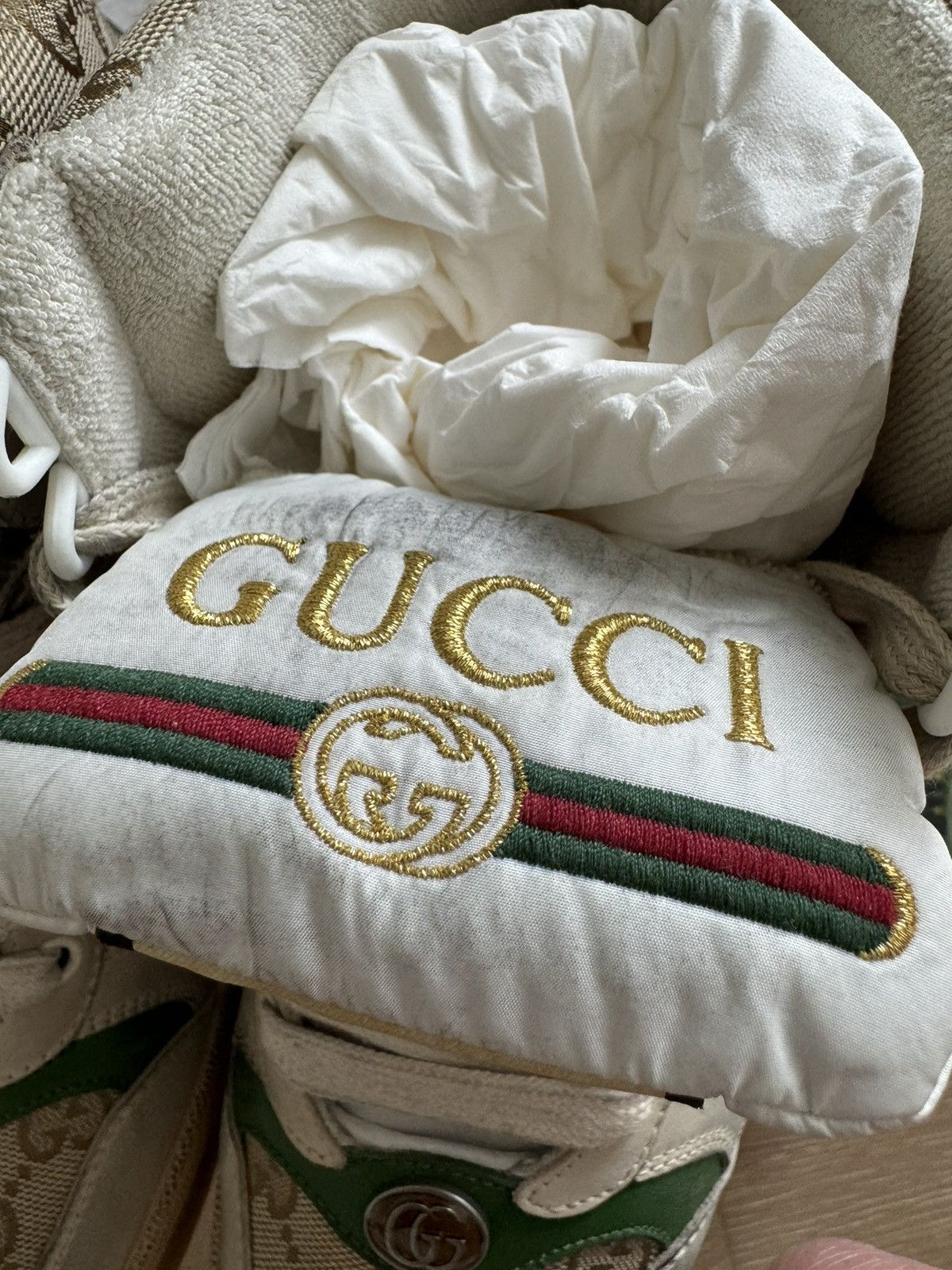 Gucci Gucci Men’s Screener GG High-Top Sneakers Size US 7.5 / EU 40-41 - 22 Thumbnail