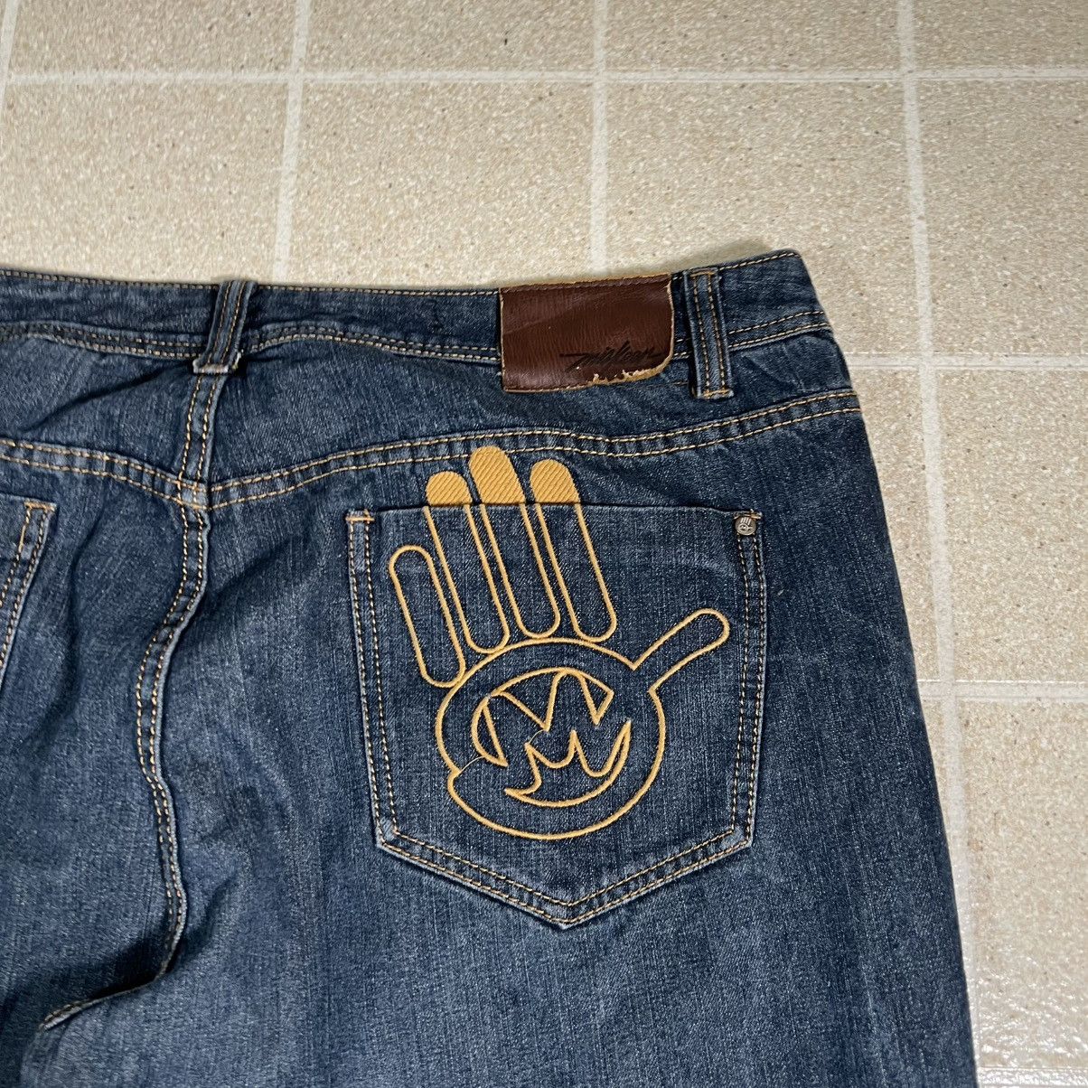 Other Miskeen Jeans 40x32 Baggy Denim Wide Leg Embroidered y2k Size US 40 / EU 56 - 3 Thumbnail