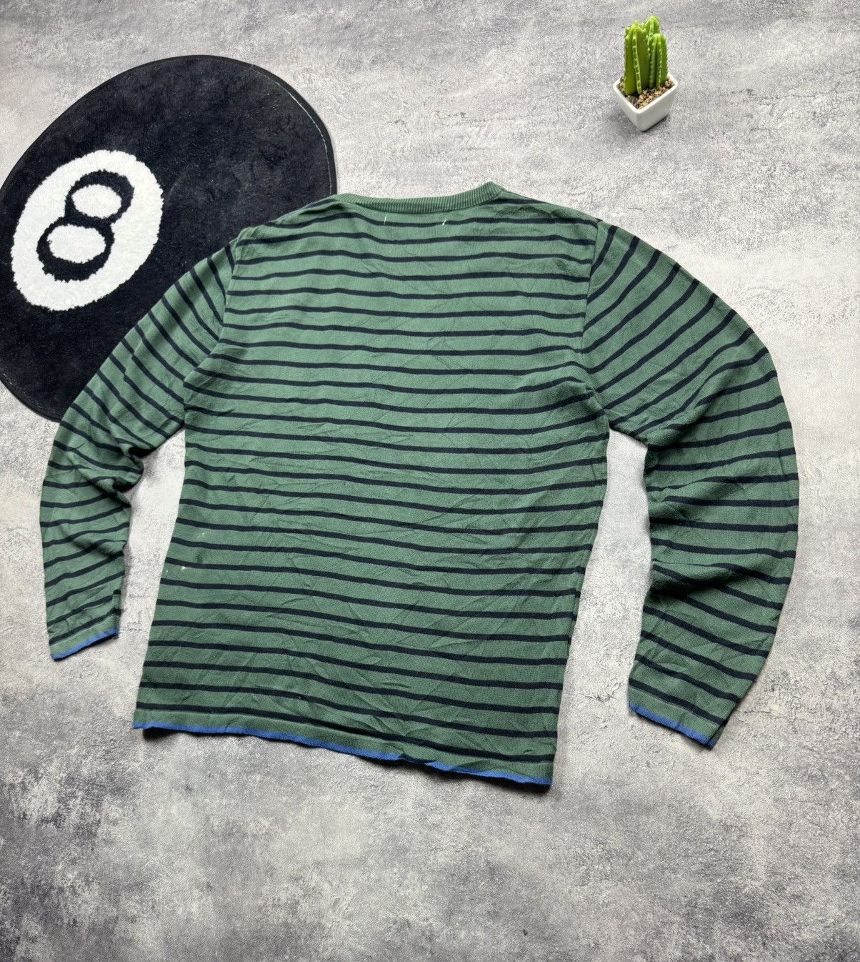 Comme des Garcons Comme des Garçons SHIRT Striped Knit Long Sleeve Top Size US L / EU 52-54 / 3 - 9 Thumbnail