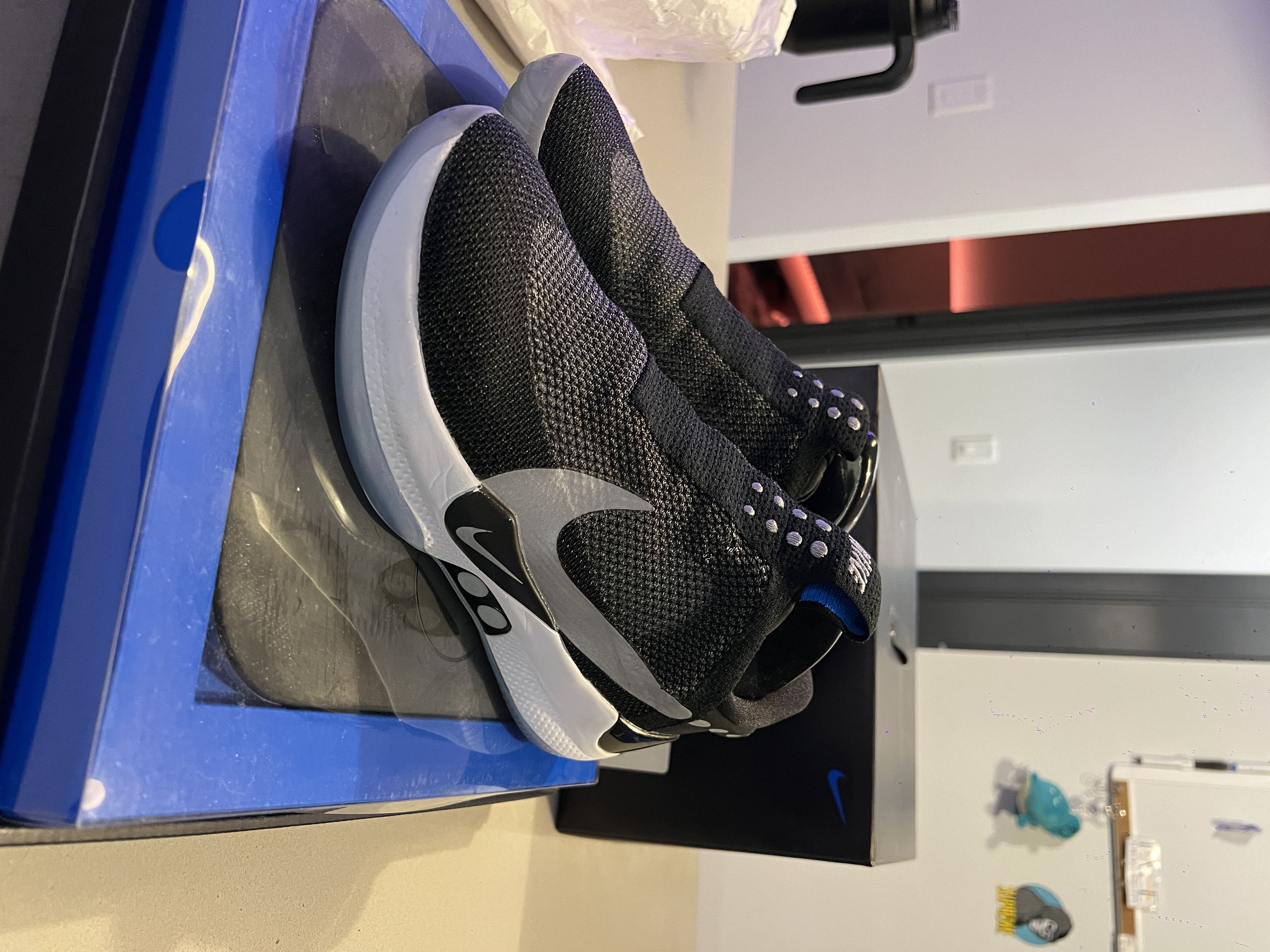 image of Nike Adapt Bb Shoes in Black, Men's (Size 8.5)