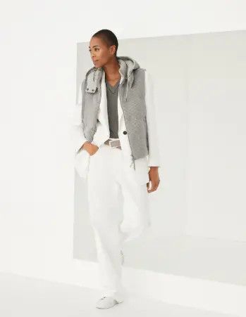 Brunello Cucinelli o1w1db10825 Tank Top in Medium Grey Size XL / US 12-14 / IT 48-50 - 4 Thumbnail