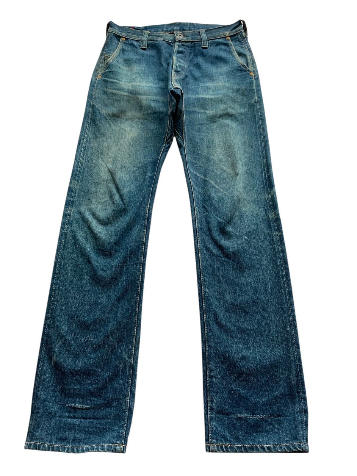 Kapital BRU NA BOINNE SELVEDGE JAPANESE RUSTY DISTRESSED DENIM Size US 29 - 2 Thumbnail