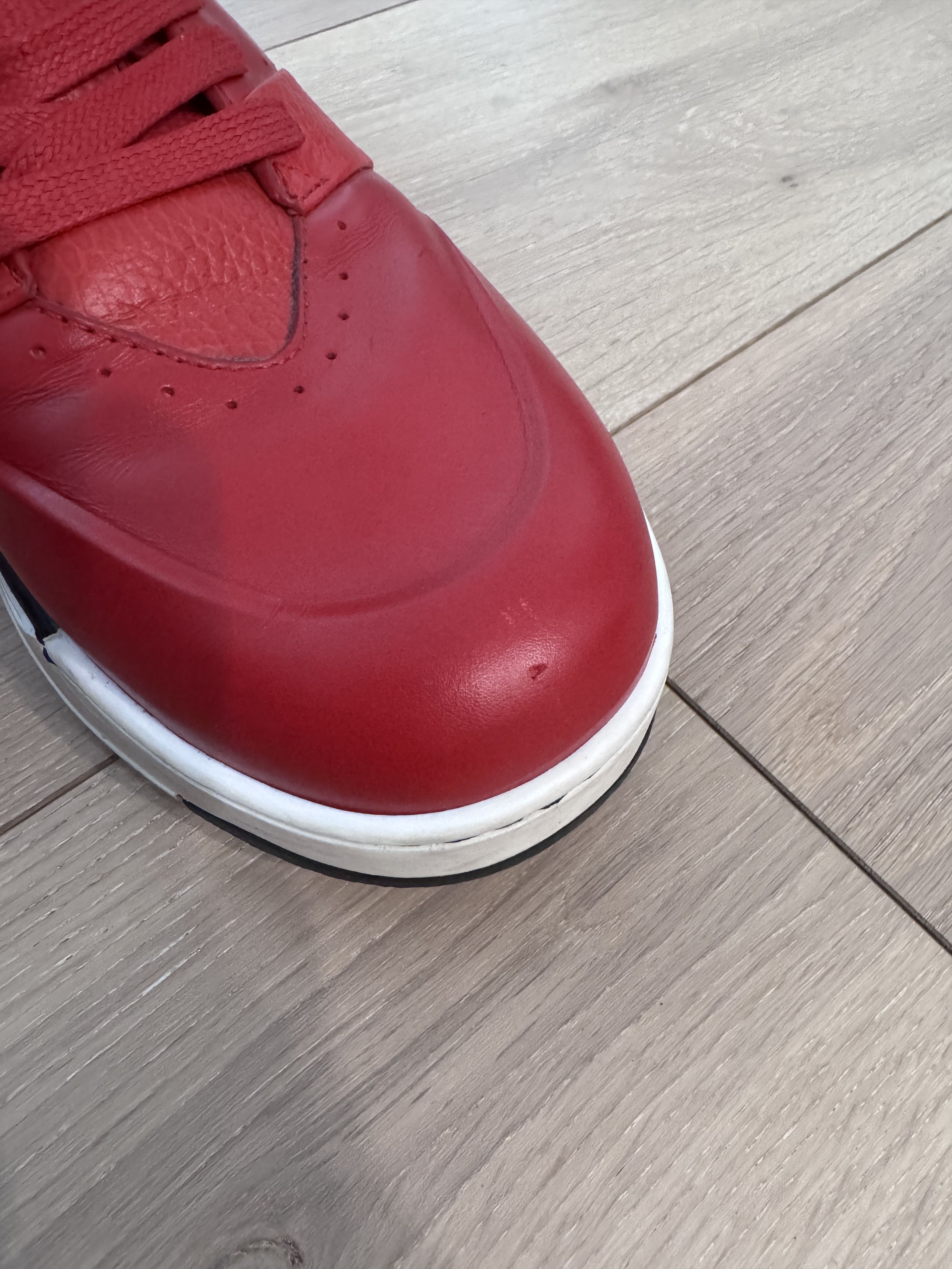 Buscemi Buscemi B Court Red High Top Red Sneaker US 10 Size US 10 / EU 43 - 12 Thumbnail