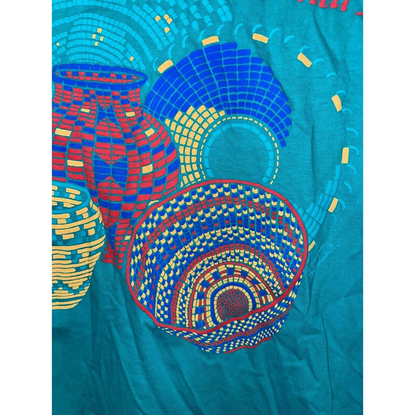 Jerzees Vintage Santa Fe Native American Shirt Pottery Tee VTG 90s M Size US M / EU 48-50 / 2 - 5 Thumbnail